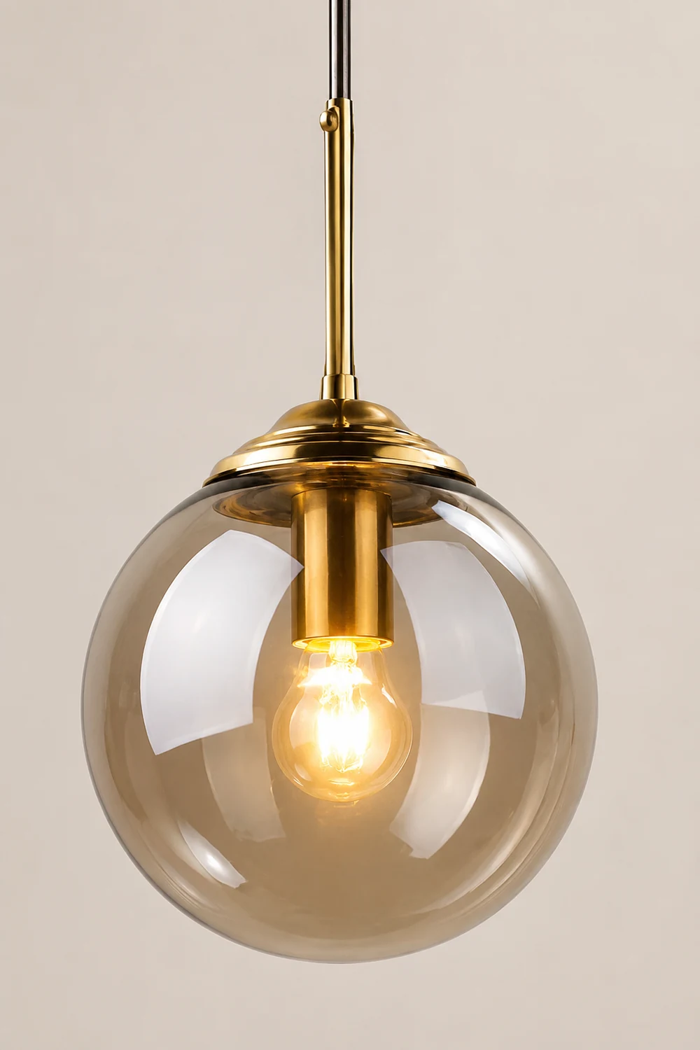 Valentina Designer Bubble Glass Pendant Light Smoke/Clear/Amber - Lumpaz