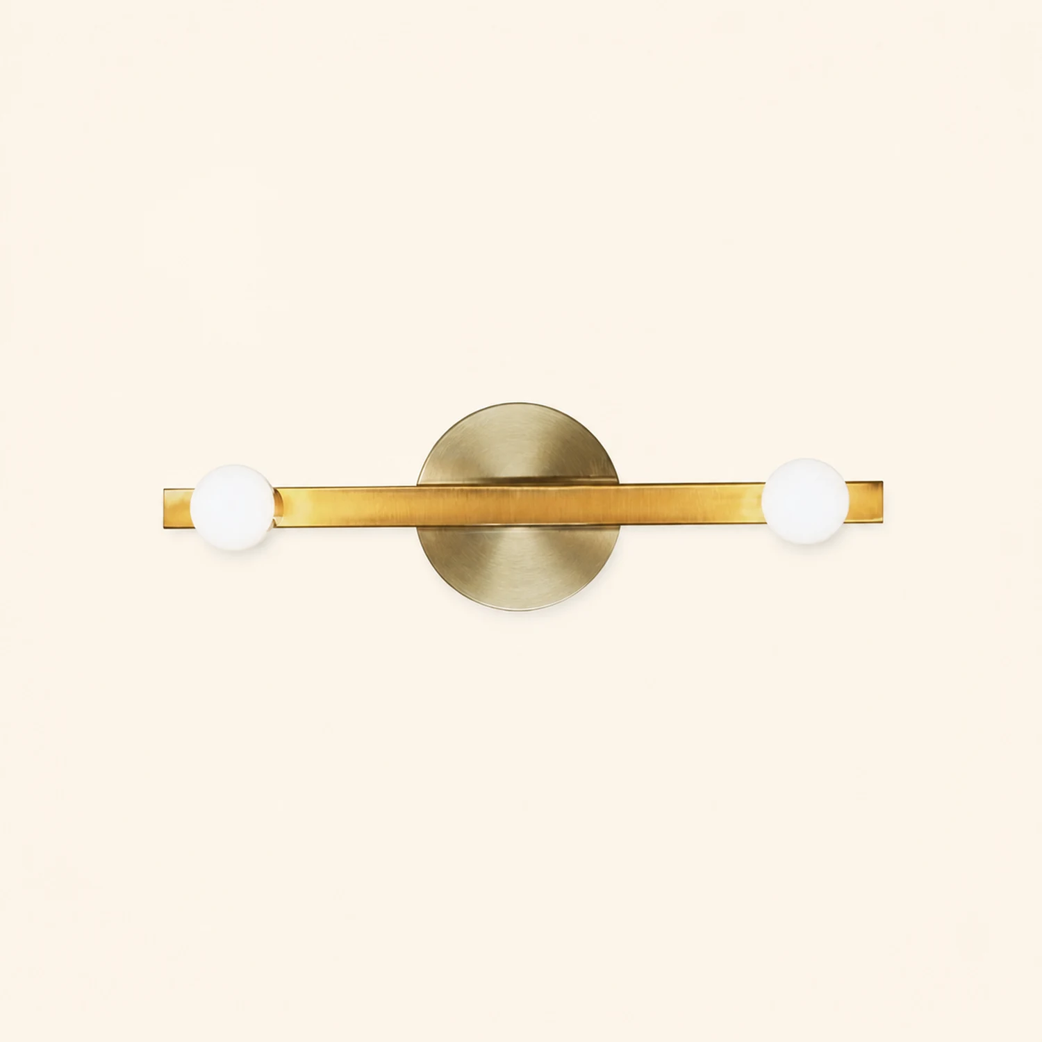 Avi Modern Linear Metal Wall Lamp, Gold, Bathroom - Lumpaz
