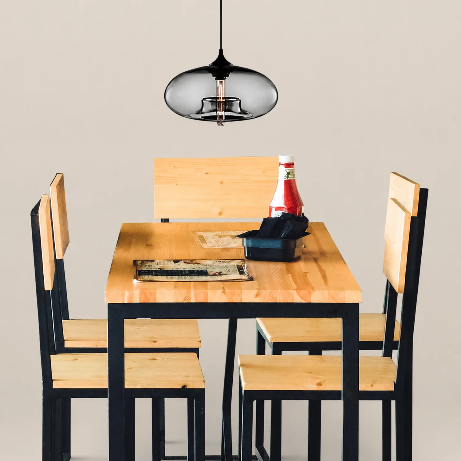 Hailie Modern Bread Shaped Glass Pendant Light 6 Color Living Room - Lumpaz