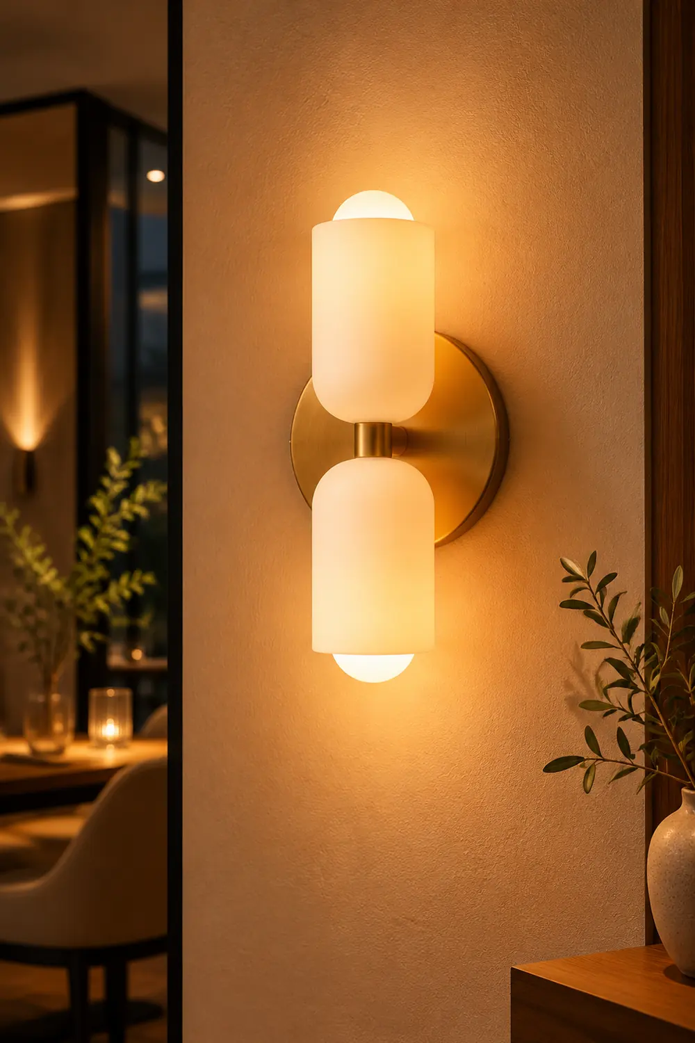 Morandi Modern LED Wall Lamp Gold Black Living Room Bedroom - Lumpaz