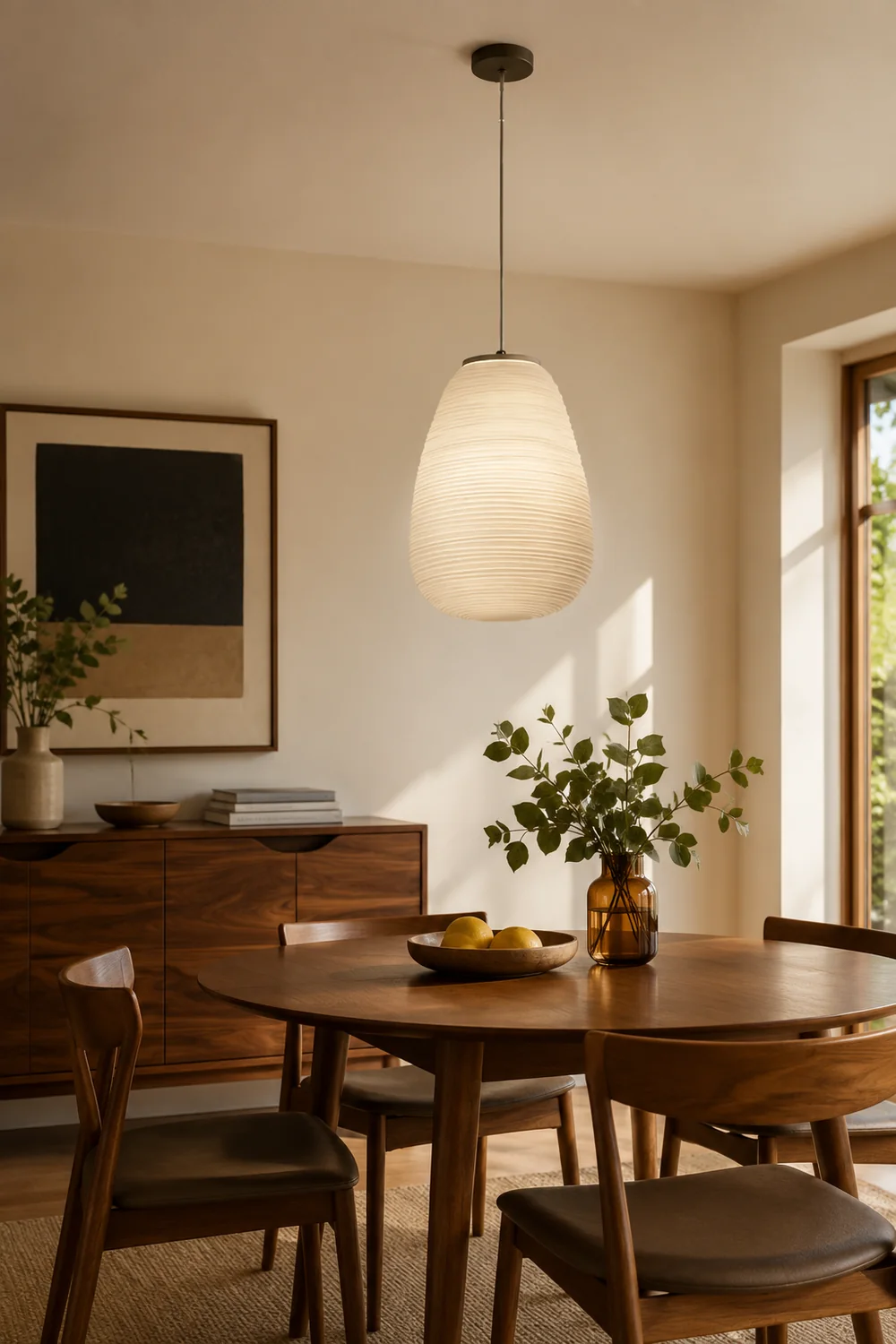 Renée Designer Glass/Metal Simple Pendant Light - Lumpaz