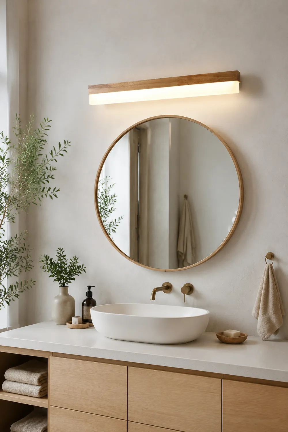 Ozawa Modern Rectangular/Arc Shape Wood/Metal Wall Lamp - Lumpaz
