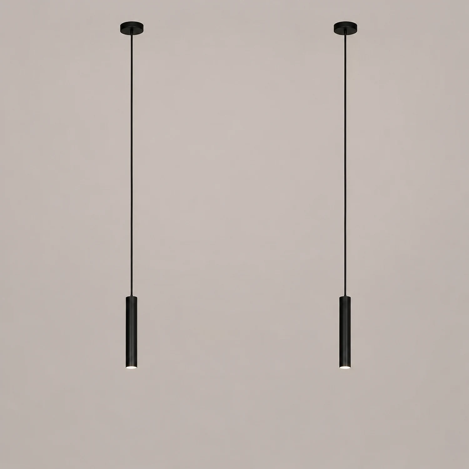 Sanna Minimalist LED Metal Pendant Light Black Living Room/Bedroom - Lumpaz