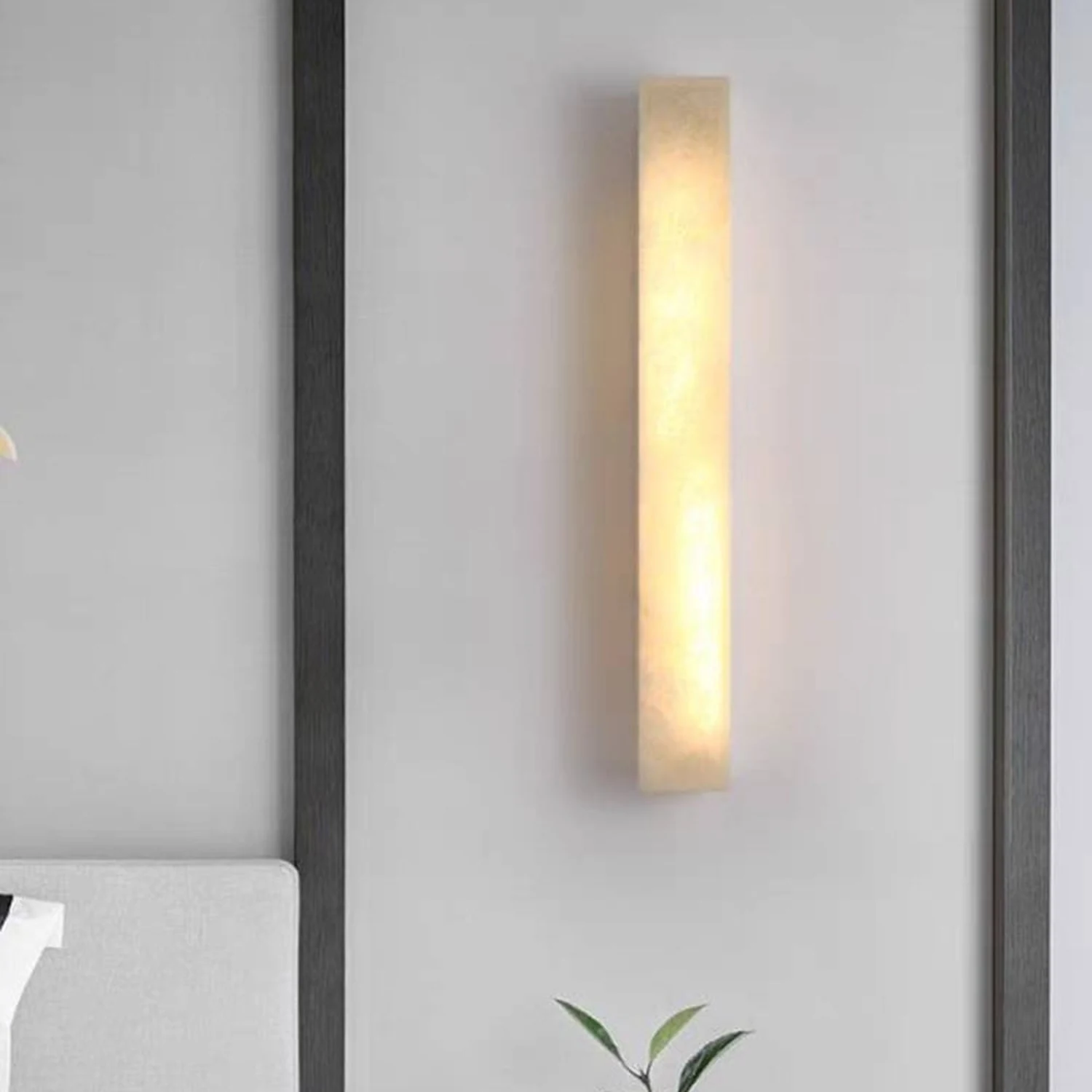 Edge Modern Rectangular Resin Outdoor Wall Lamp, White - Lumpaz