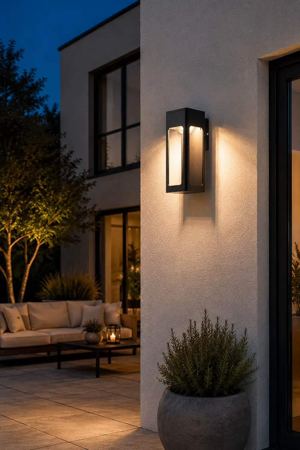 Orr Modern Waterproof Minimalist Geometric Outdoor Wall Light - Lumpaz