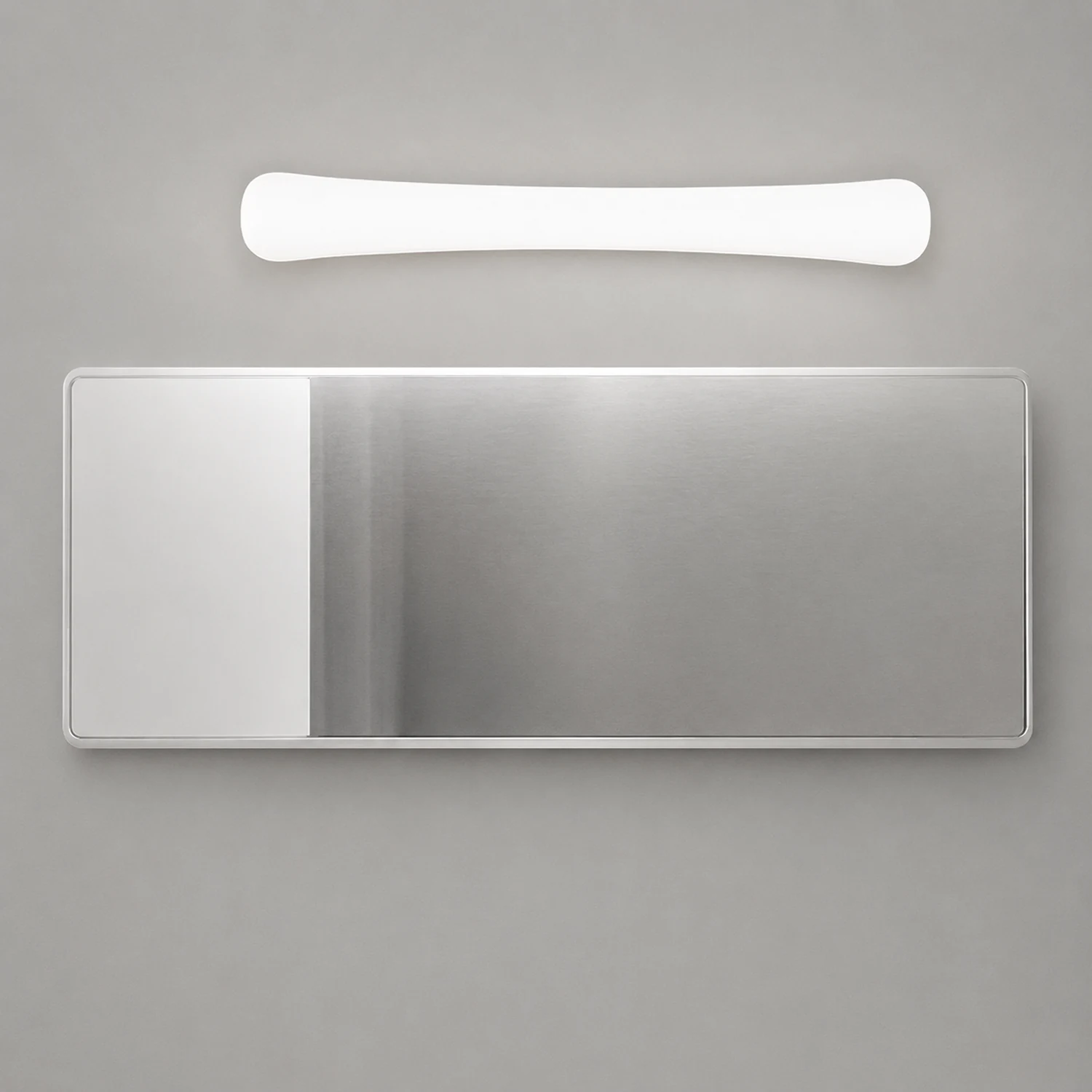 Edge White Mirror Front Vanity Wall Lamp, Acrylic - Lumpaz
