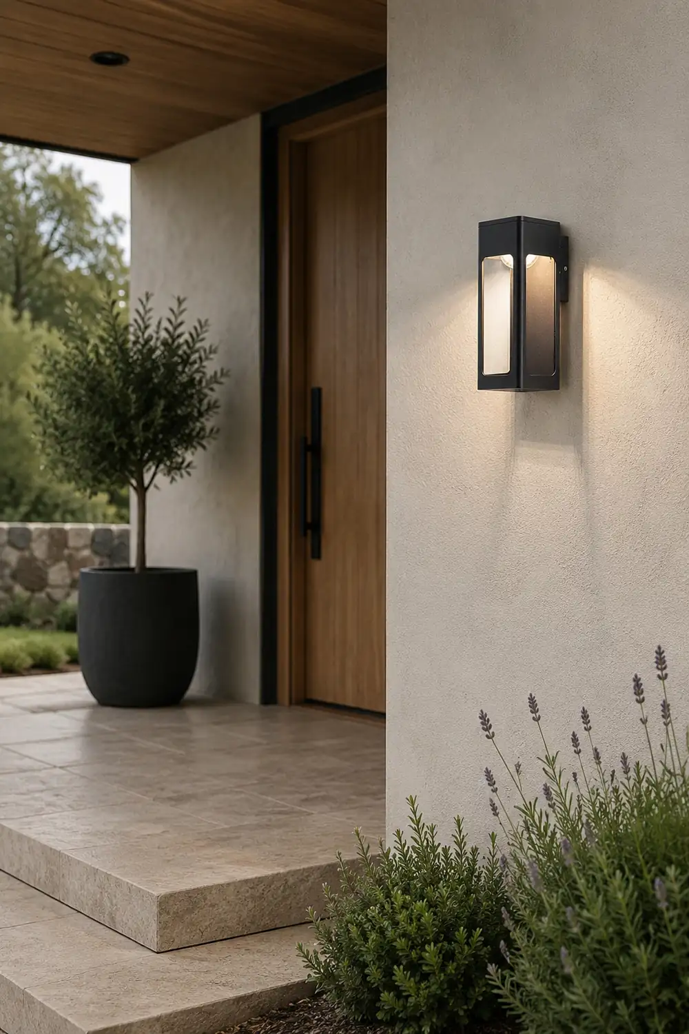 Orr Modern Waterproof Minimalist Geometric Outdoor Wall Light - Lumpaz