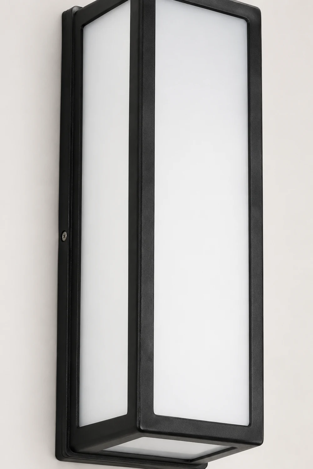 Orr Modern Waterproof Metal Cross Outdoor Wall Lamp, Black - Lumpaz