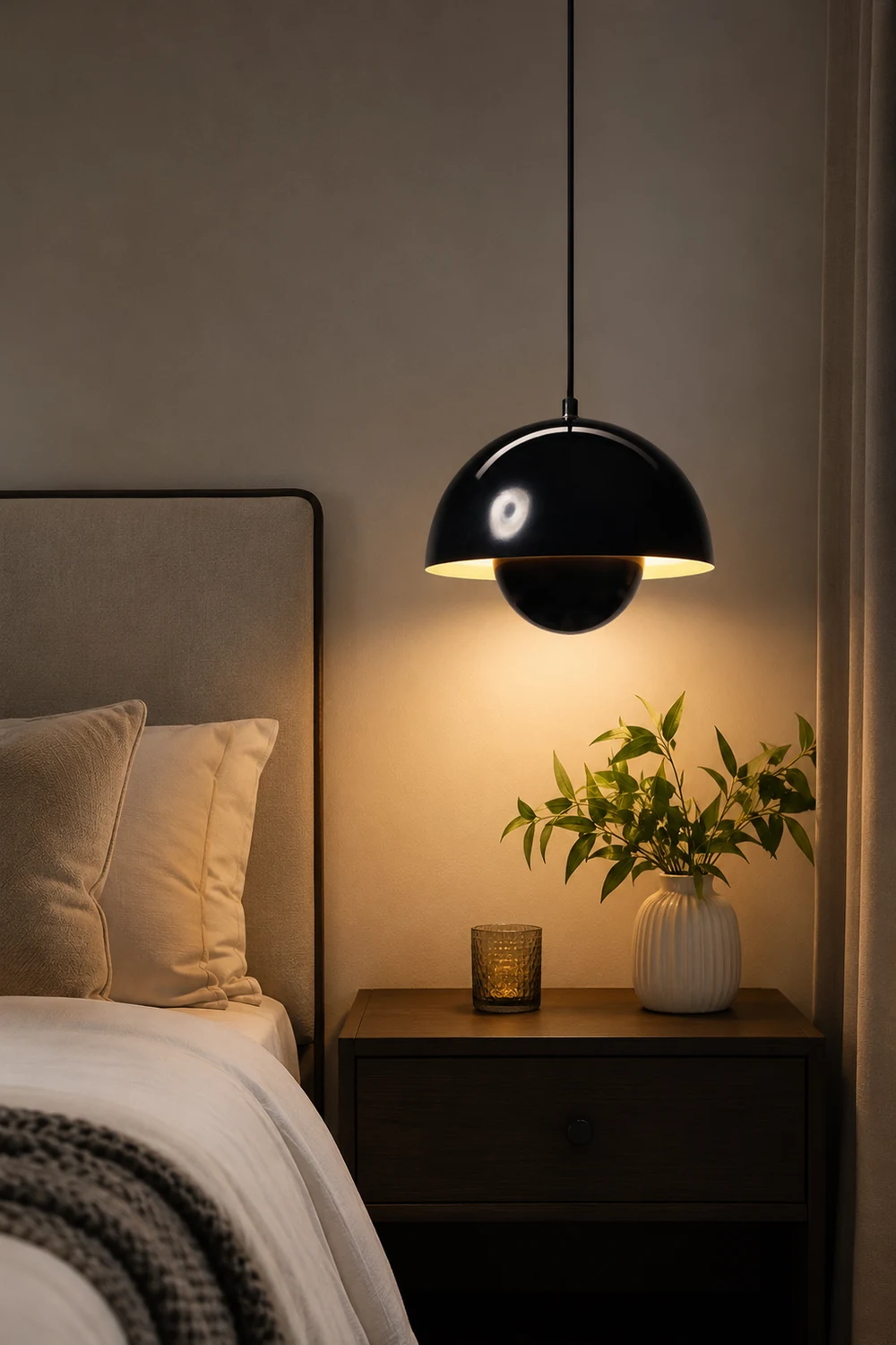 Morandi Modern Colorful Art Deco Pendant Light Metal Bedroom - Lumpaz
