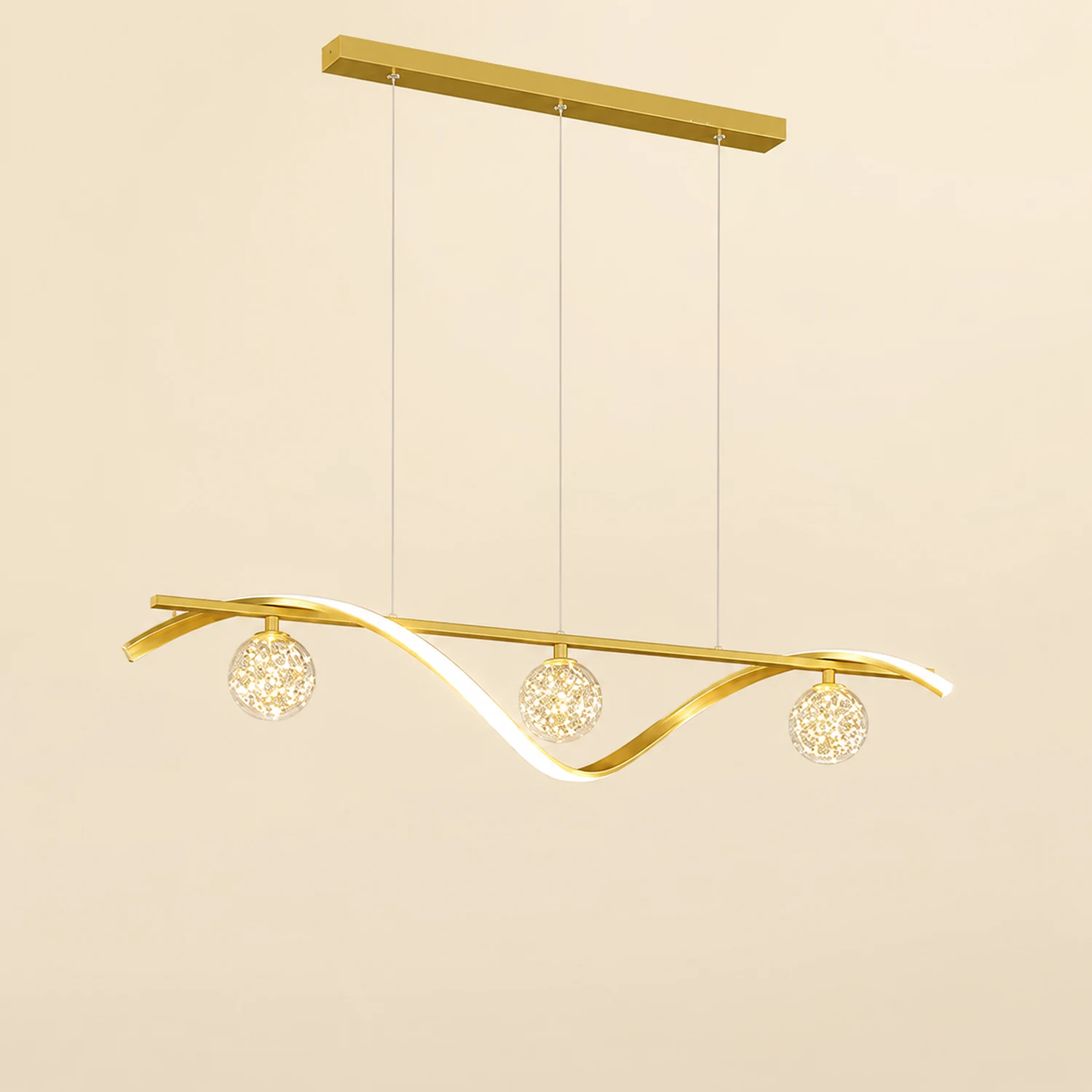 Pendant Light, Black/Gold, Kitchen/Living Room - Lumpaz