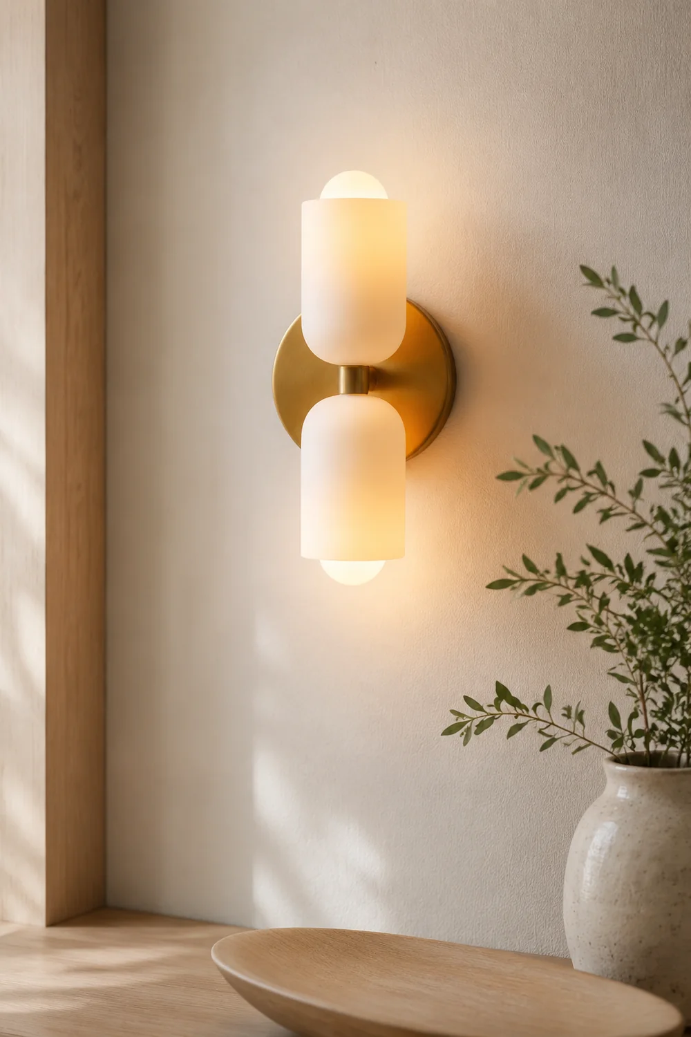 Morandi Modern LED Wall Lamp Gold Black Living Room Bedroom - Lumpaz