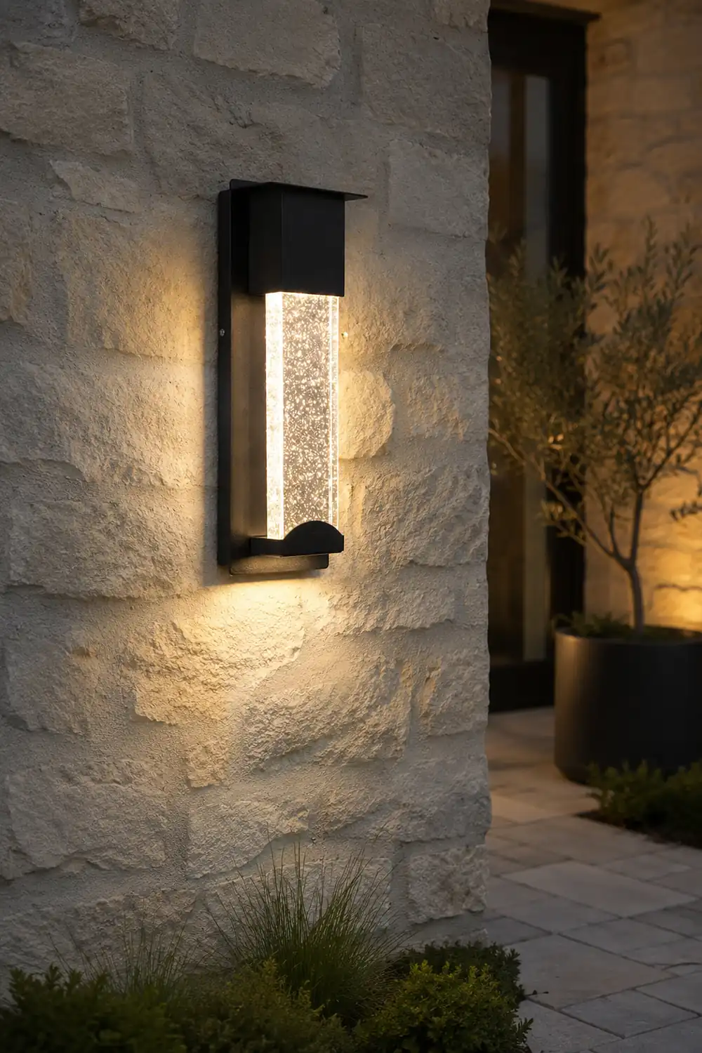 Orr Outdoor Wall Lamp, Steady/Sensor Lights - Lumpaz