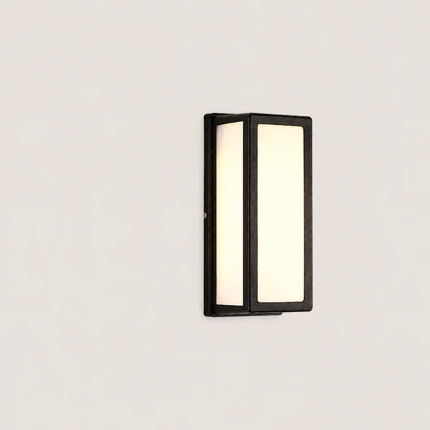 Orr Modern Waterproof Metal Cross Outdoor Wall Lamp, Black - Lumpaz