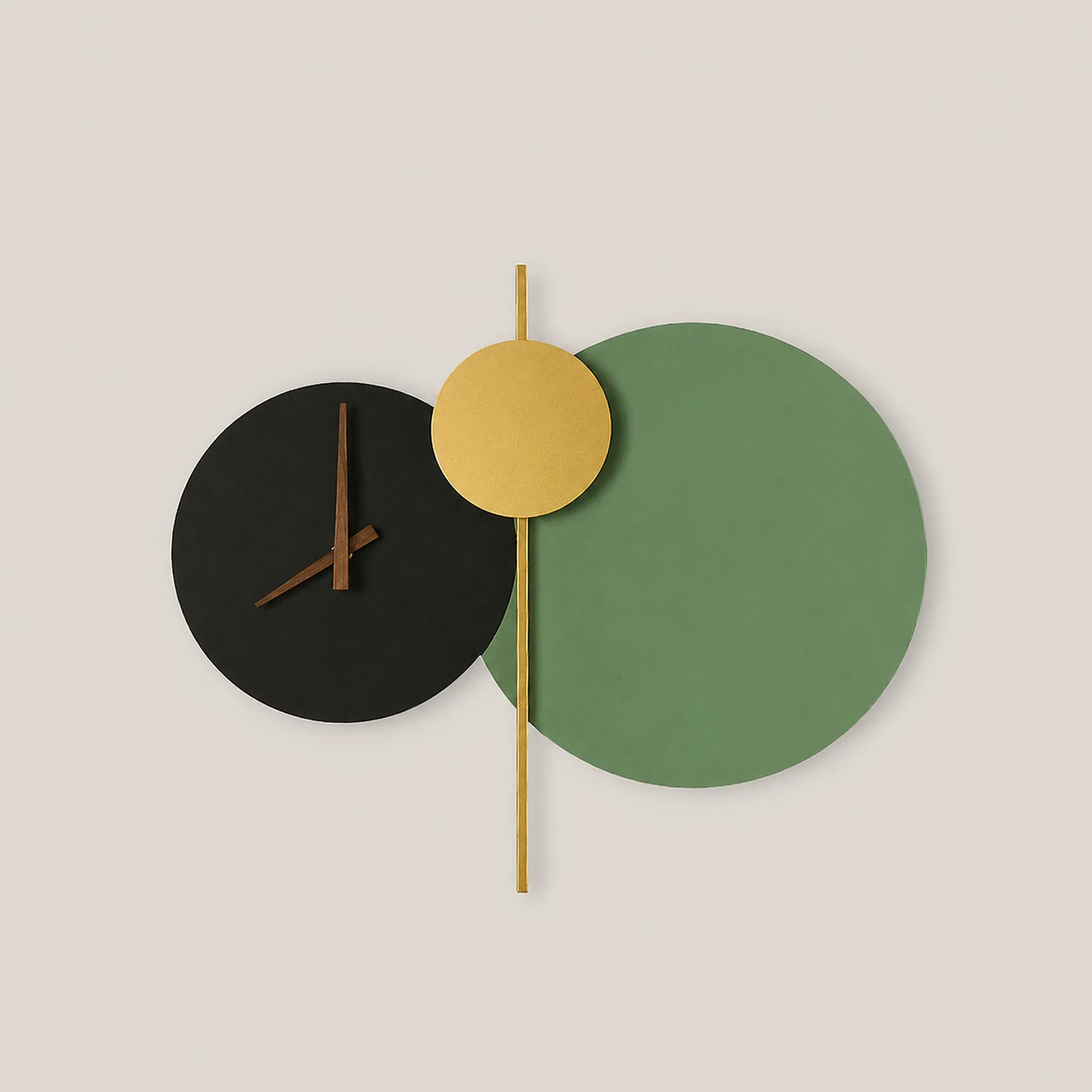 Nielsen Modern Clock Metal Painted Wall Light LED Light Bedroom - Lumpaz