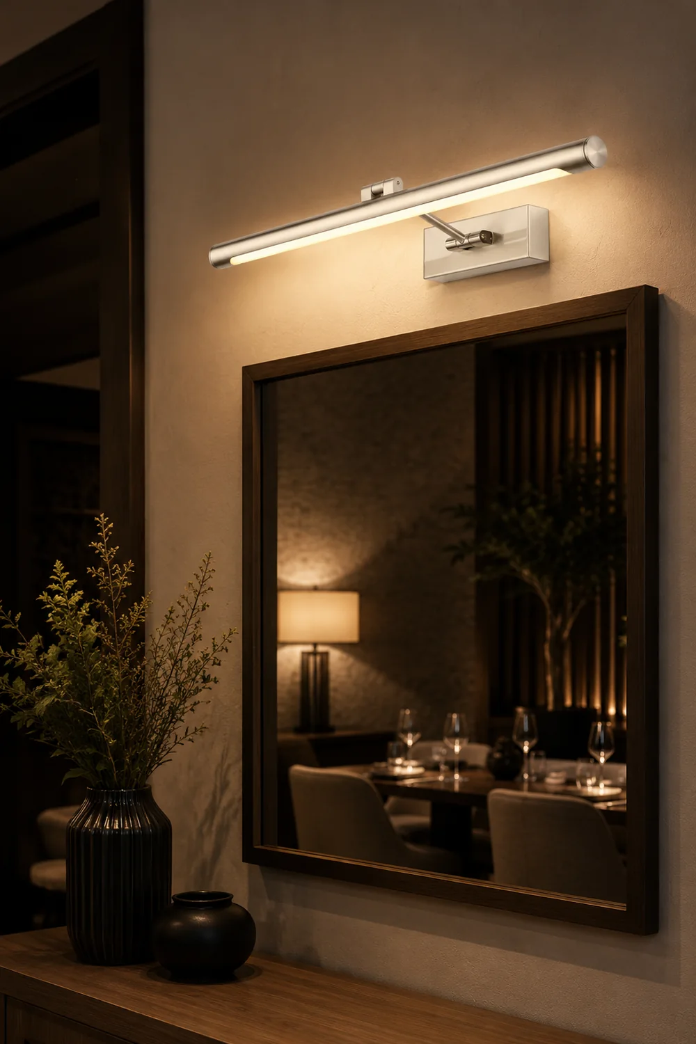 Leigh Modern Linear Metal/Acrylic Wall Lamp, Champagne Gold - Lumpaz