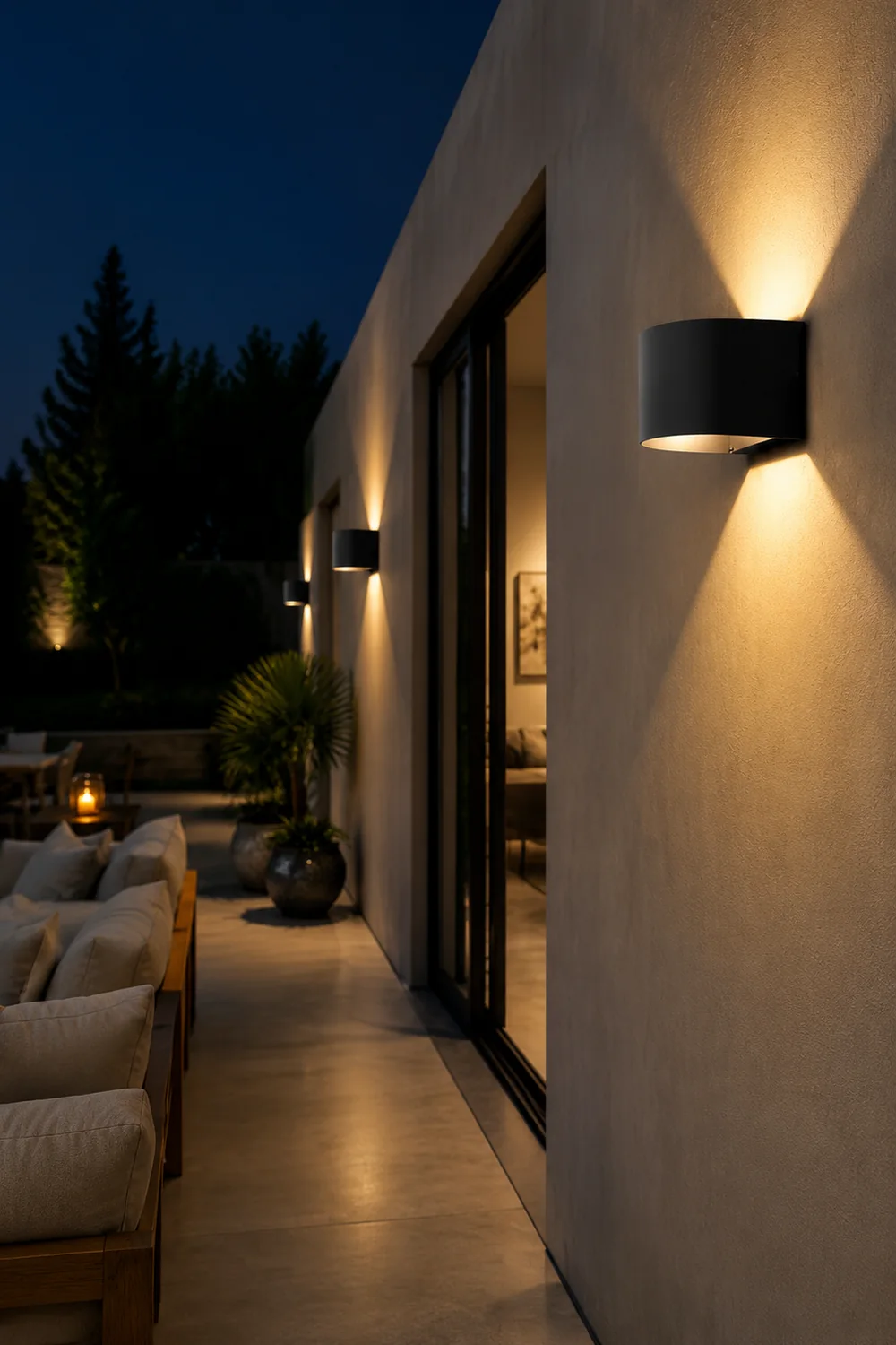 Orr Modern Cylinder Metal Outdoor Wall Lamp, Balck - Lumpaz