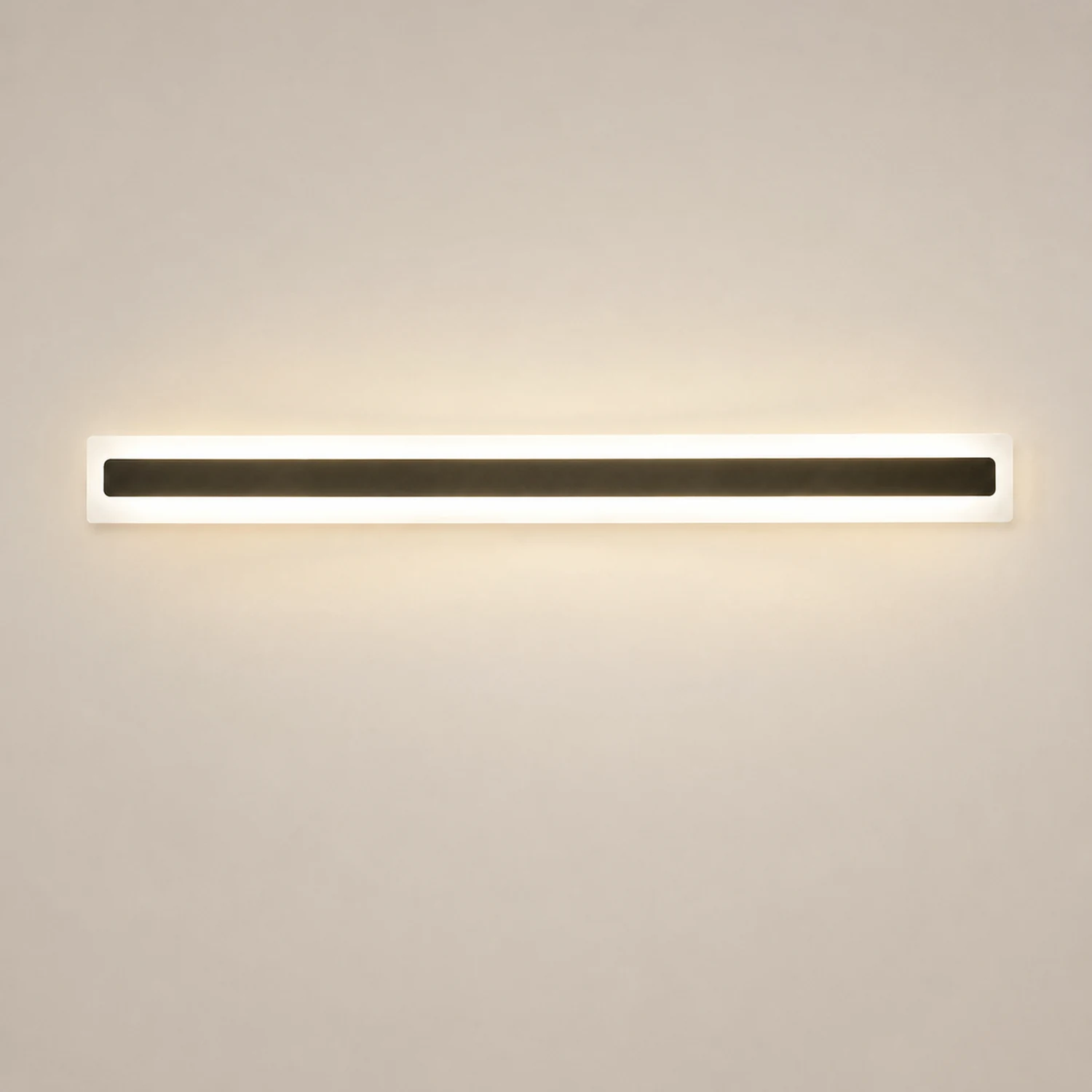 Edge Minimalist Linear Metal/Acrylic Wall Lamp, Bathroom - Lumpaz