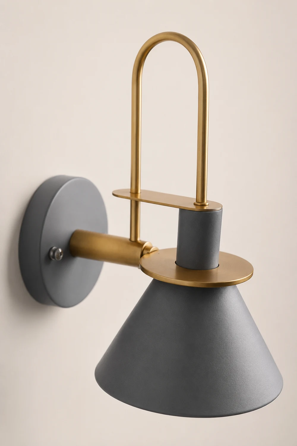 Morandi Vintage Horn Shape Metal Wall Lamp, Living room/Bedroom/Bathroom - Lumpaz