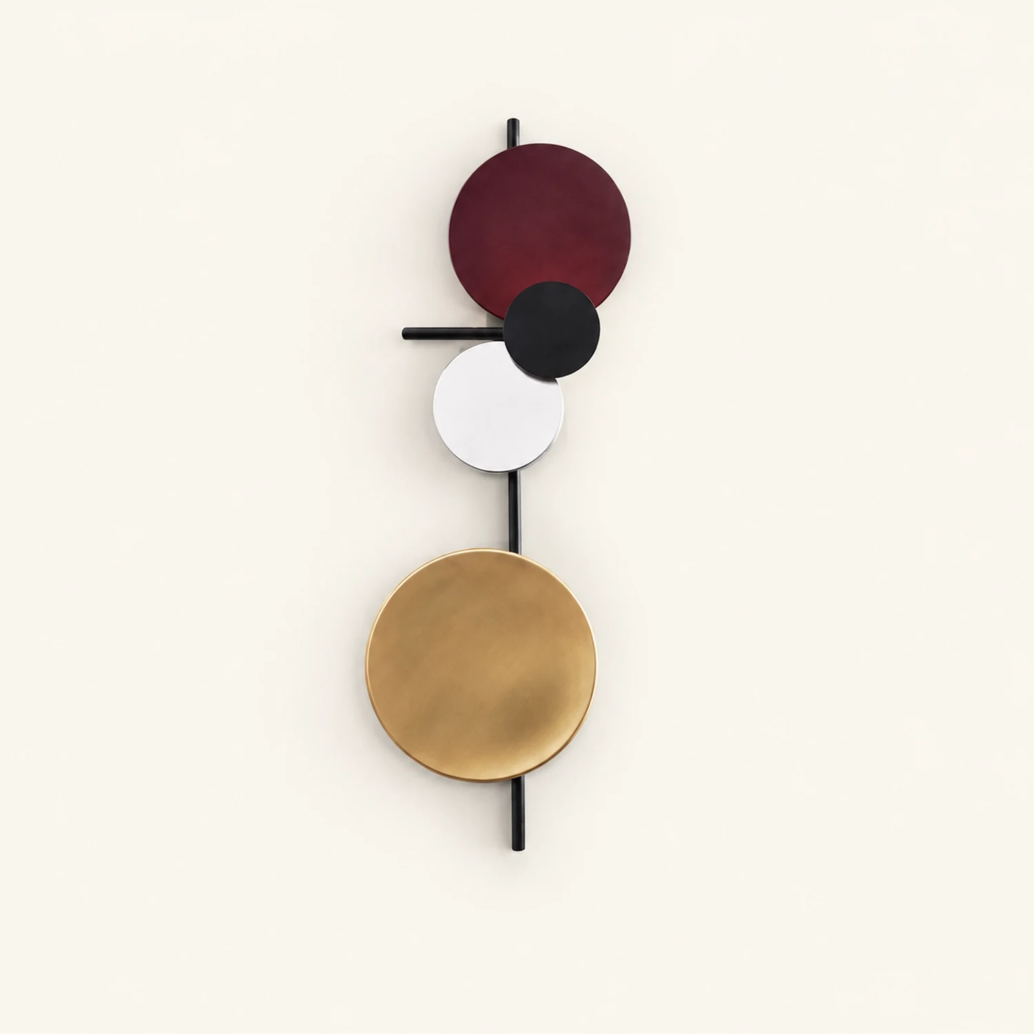 Emyr Modern Circular Metal Wall Lamp, Living Room - Lumpaz
