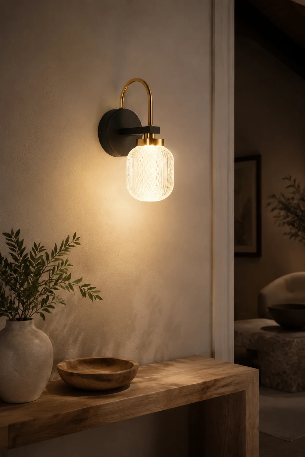 Blair Modern Metal/Acrylic Wall Lamp, 2 Style - Lumpaz