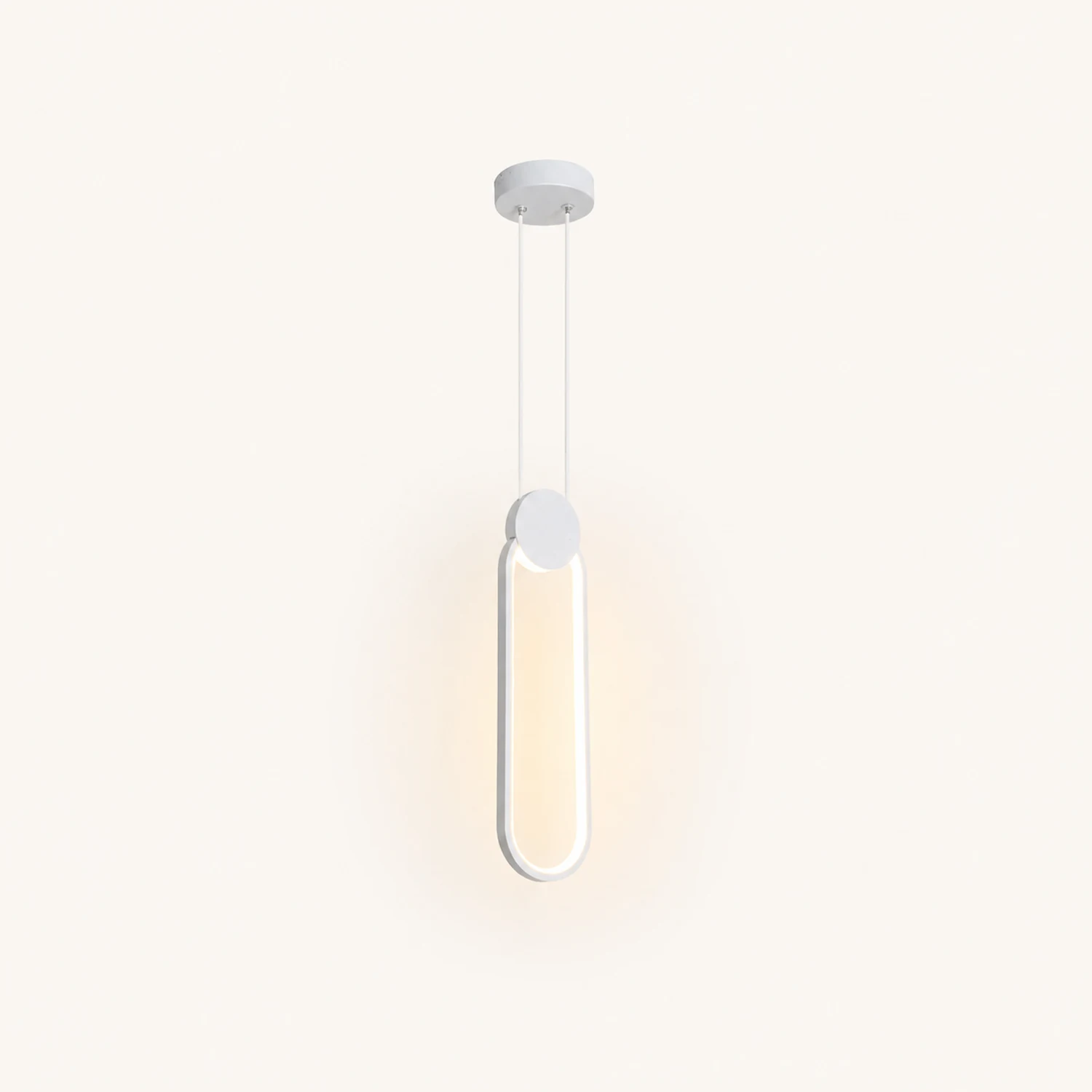 Nyla Modern Minimalist LED Hanging Pendant Lights Black White Bedroom - Lumpaz