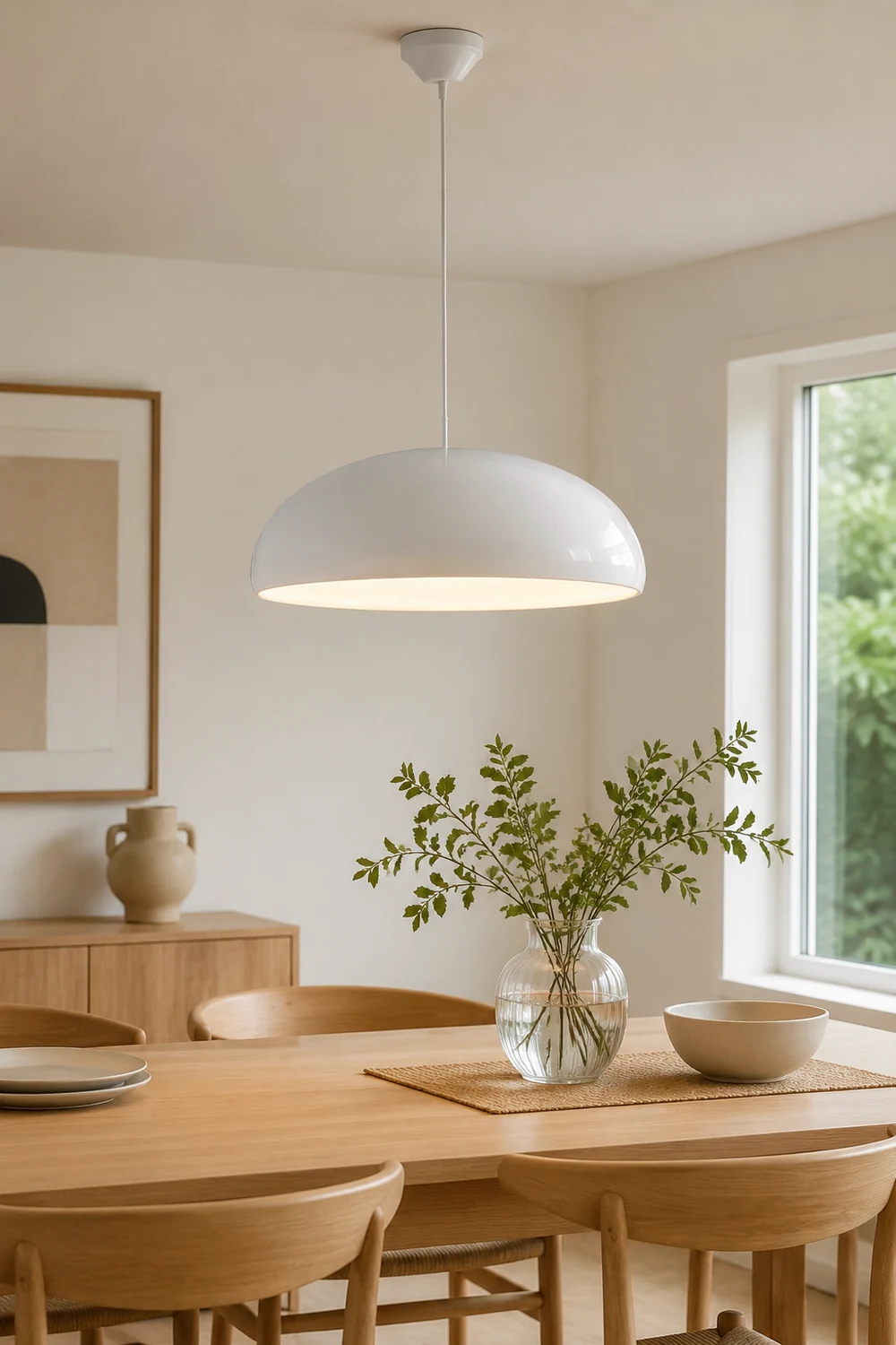 Leilani Elegant Modern Artistic Deco Pendant Light Metal Acrylic Dining Room - Lumpaz