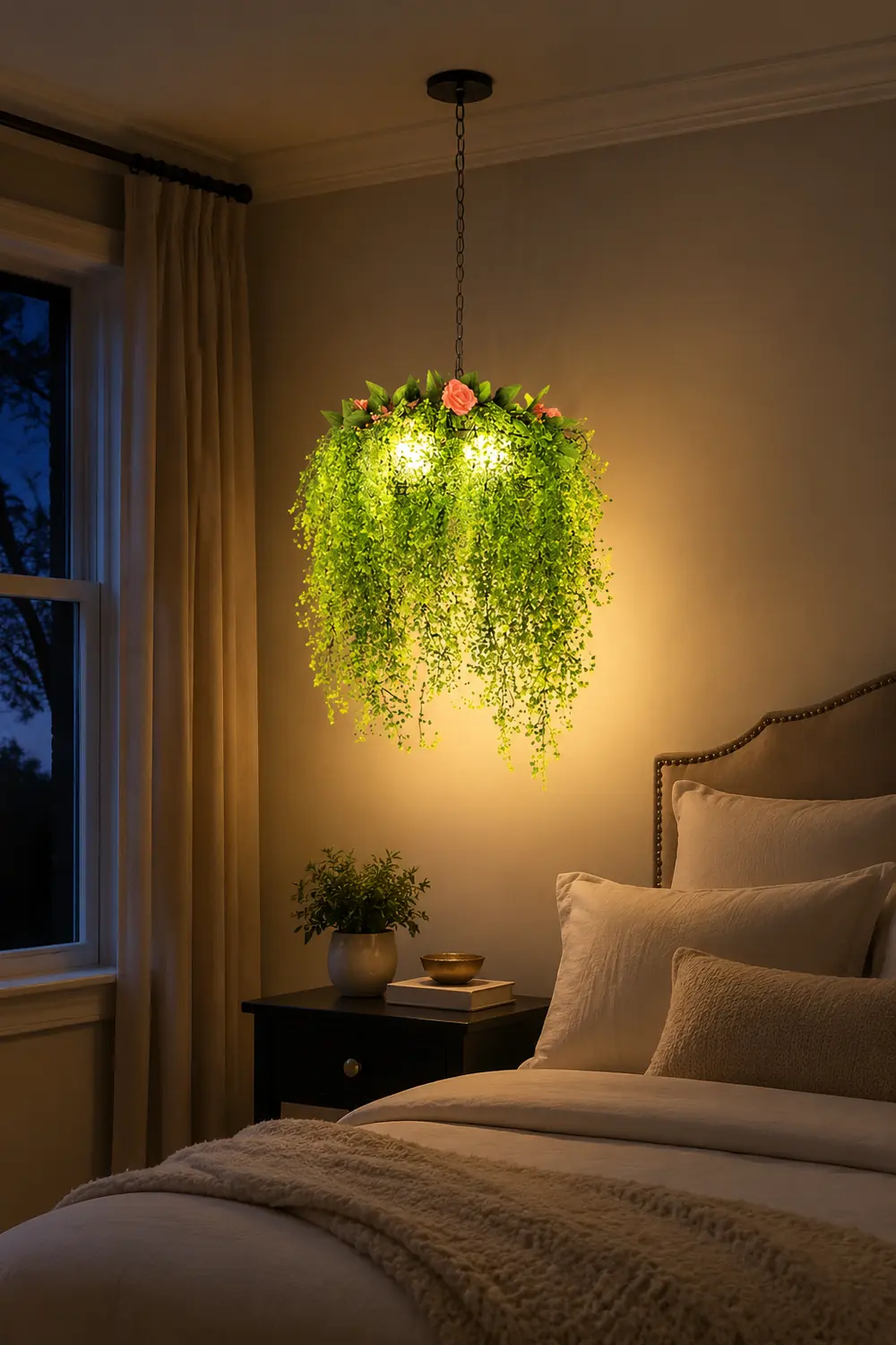 Nest Art Natural Plant/Flower Decor Pendant Light Living Room - Lumpaz