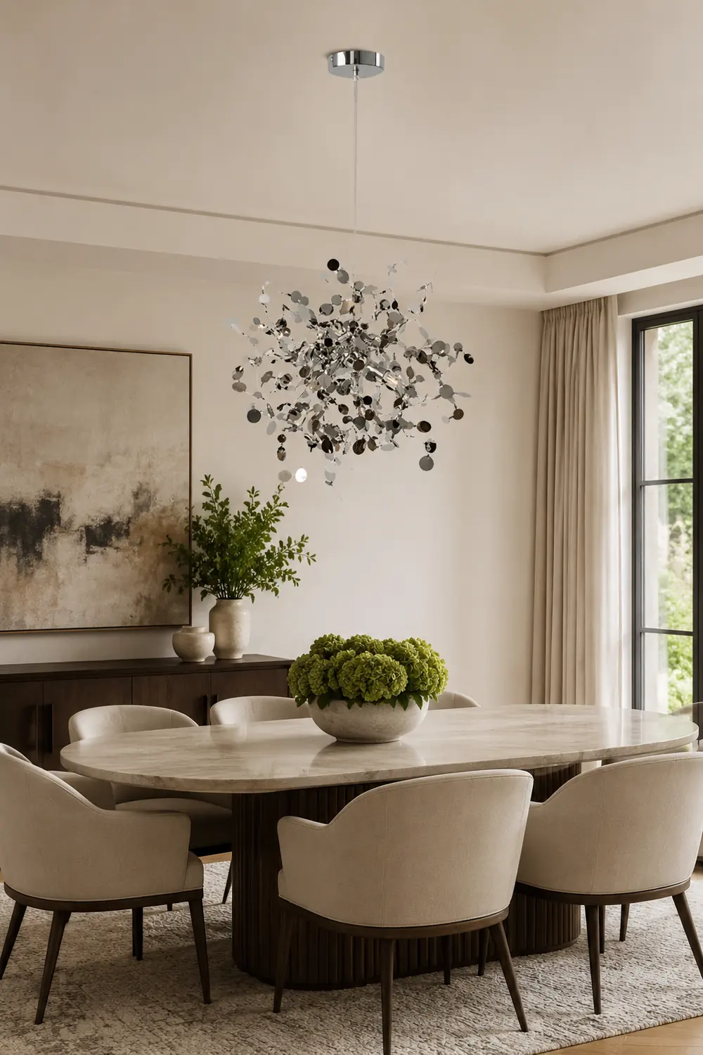 Ophelia Artsy Classy Cluster Fireworks Pendant Light, Stainless steel - Lumpaz