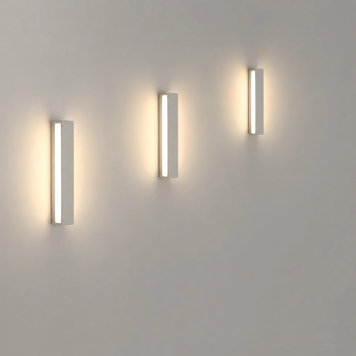 Edge LED Outdoor Wall Lamp, Black & White, 9.5"/15" - Lumpaz