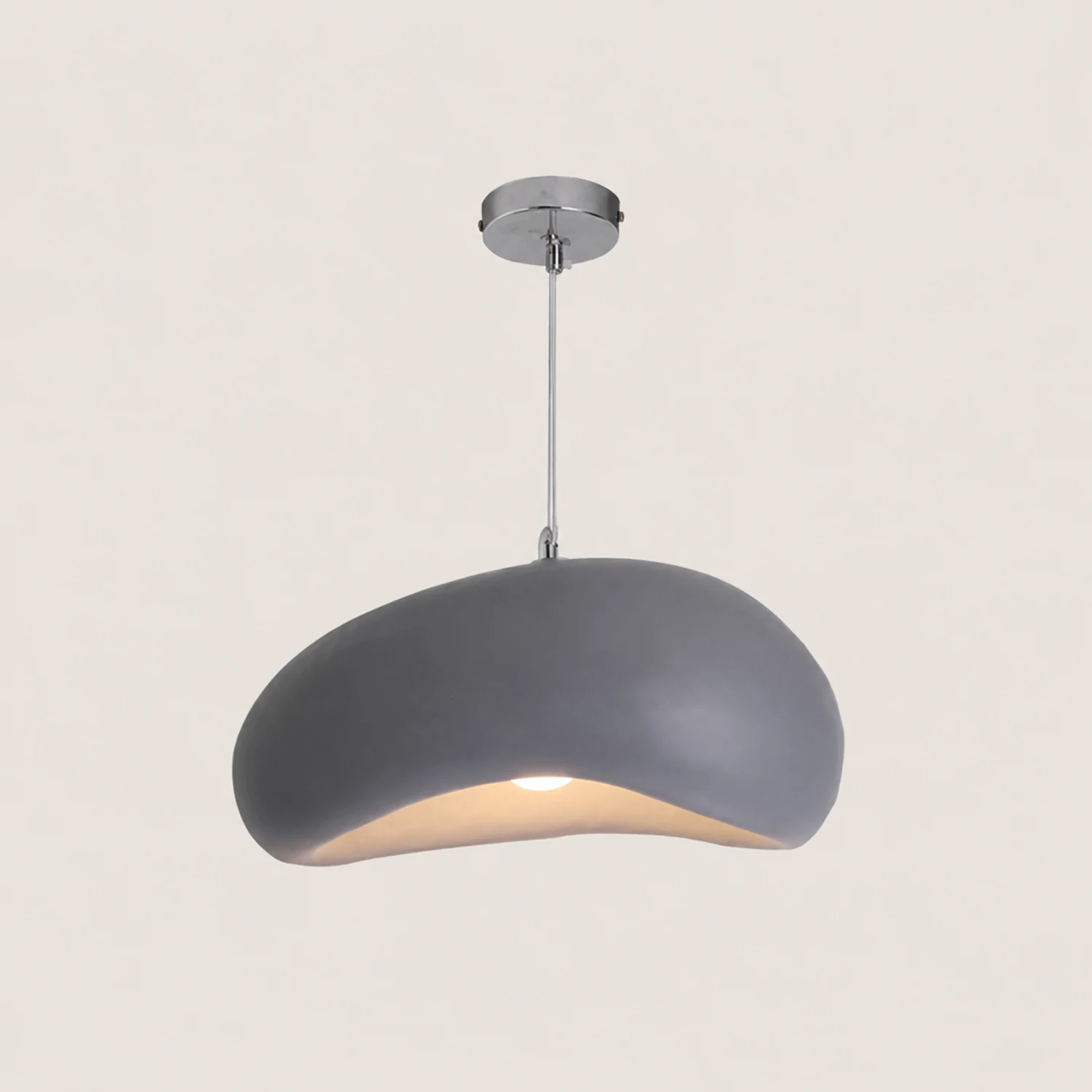 Byers Wabi Sabi Bread Shape Resin Pendant Light, 4 Color - Lumpaz