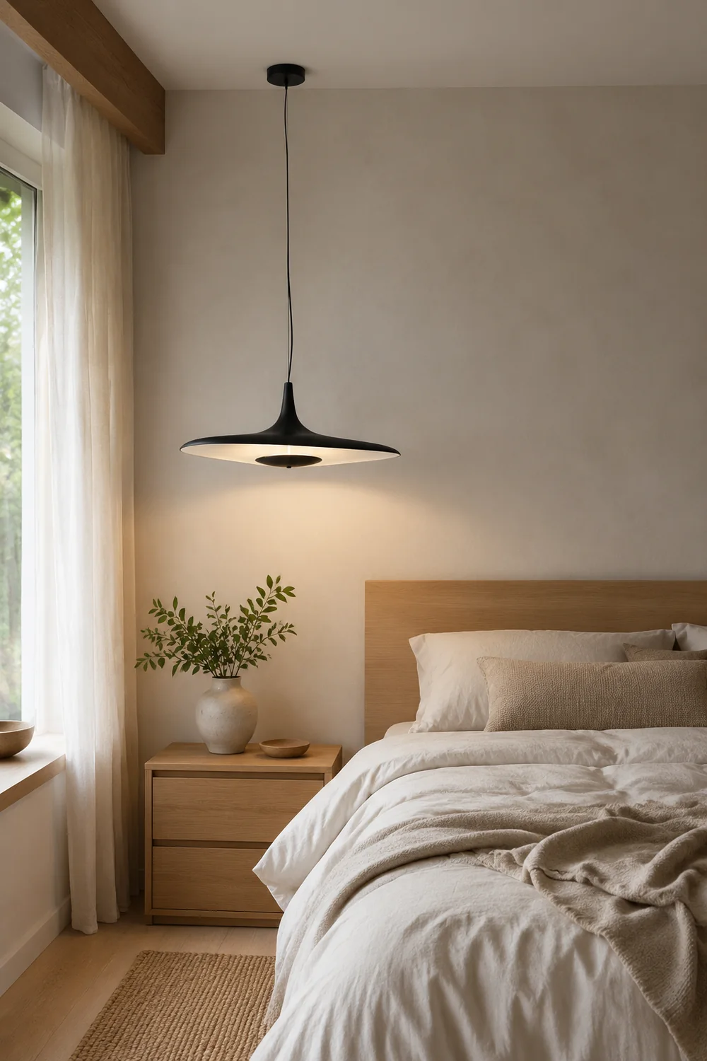 Carins Modern Minimalist ResinCreative Pendant Light, Black/White - Lumpaz