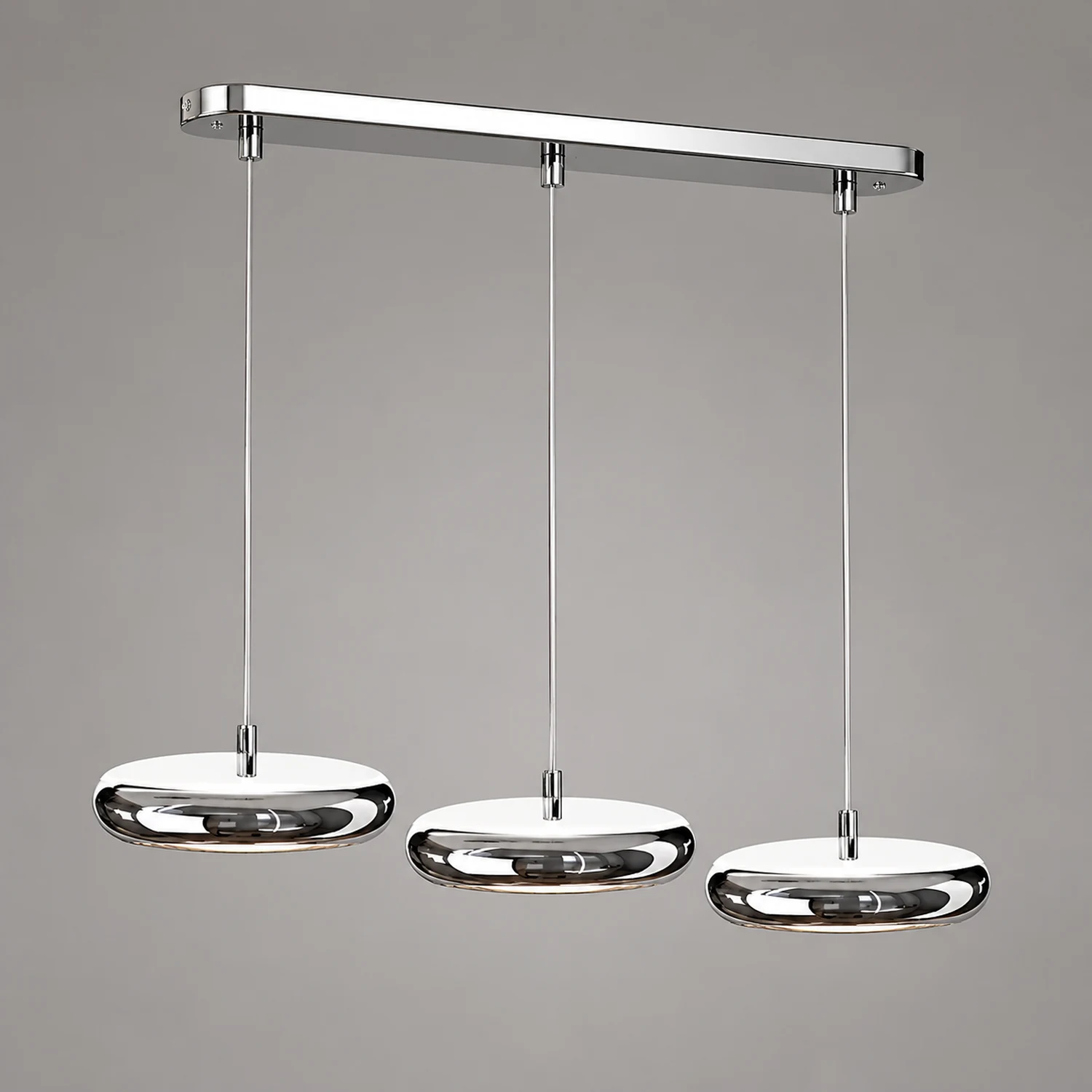 Welsh Minimalist Circular Metal Pendant Light,Silver/Gold/Rose Gold - Lumpaz