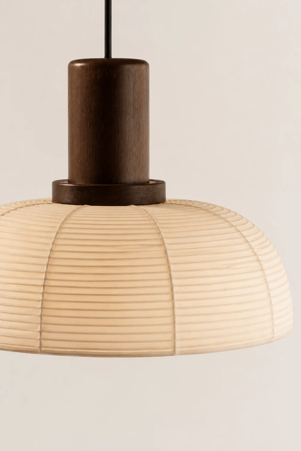 Ozawa Retro Fabric & Metal Pendant Light, 2 Style - Lumpaz