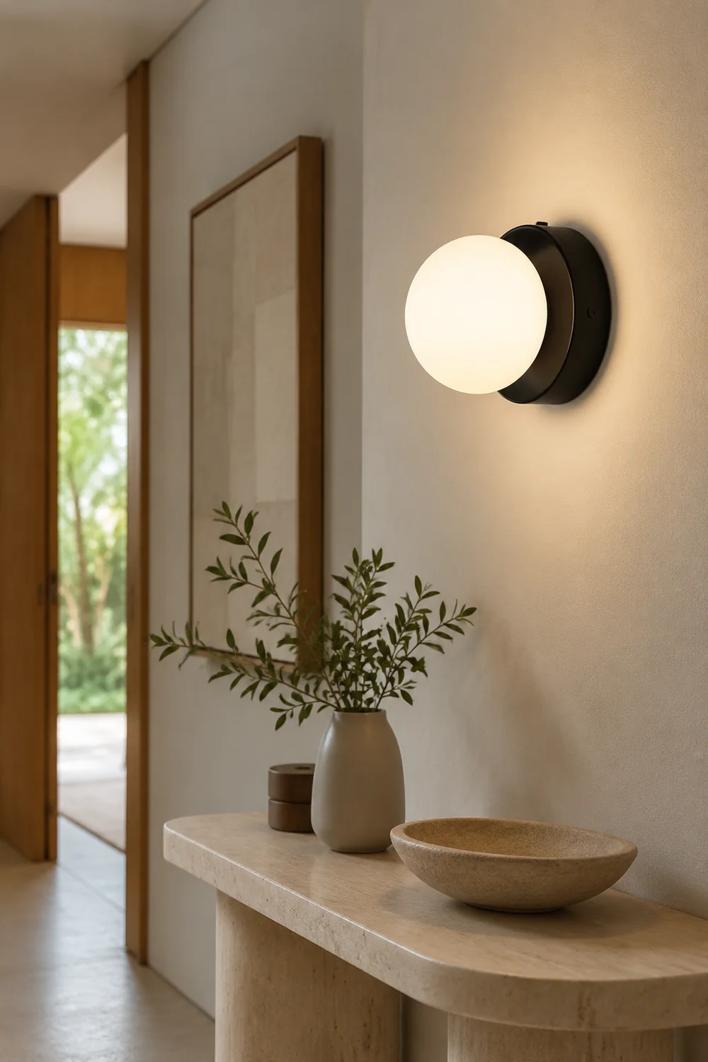 Valentina Modern LED Wall Lamp Black Metal Bedroom - Lumpaz