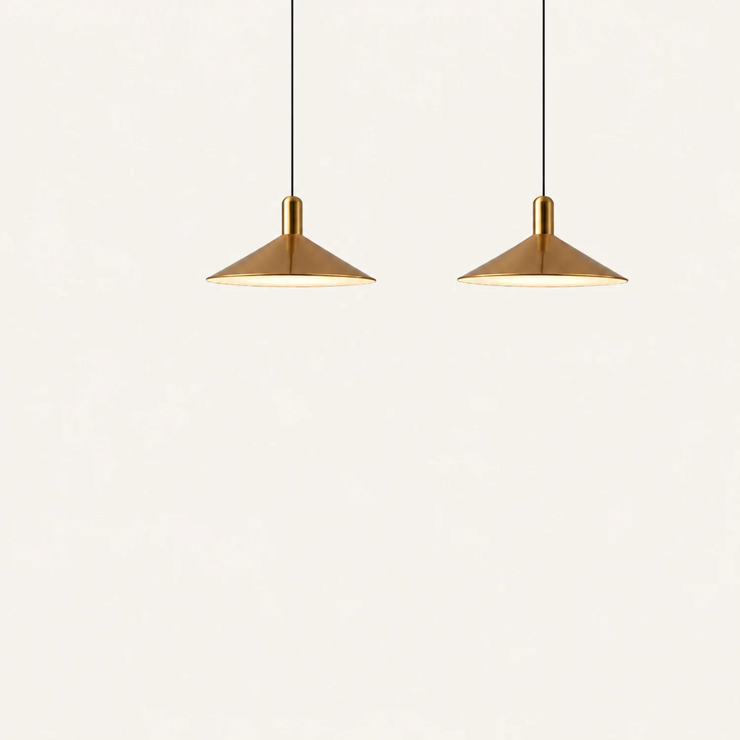Carins Vintage Pendant Light,  Black & White & Gold - Lumpaz