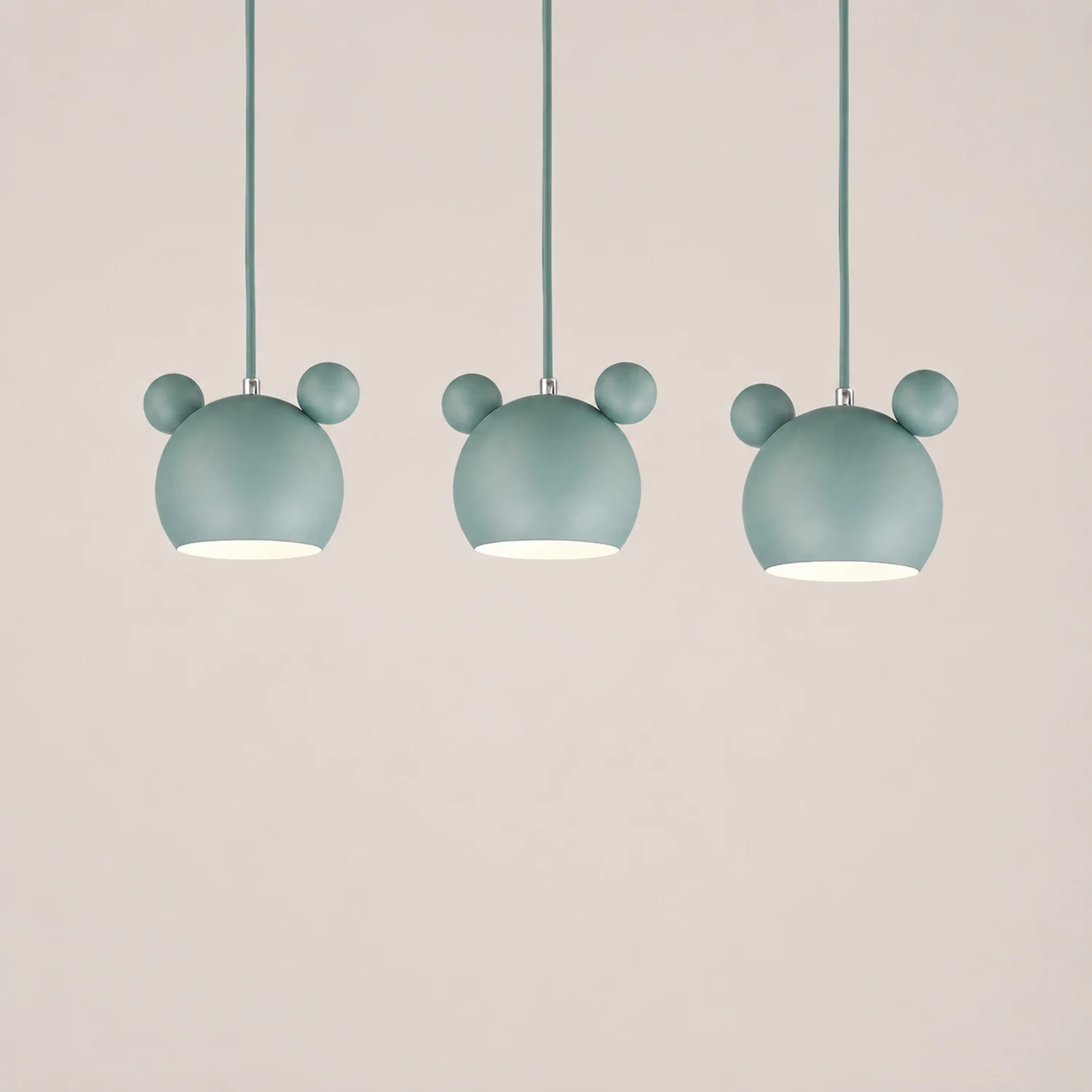 Morandi Modern Cartoon Beer Shape Metal Pendant Light, Multicolor - Lumpaz