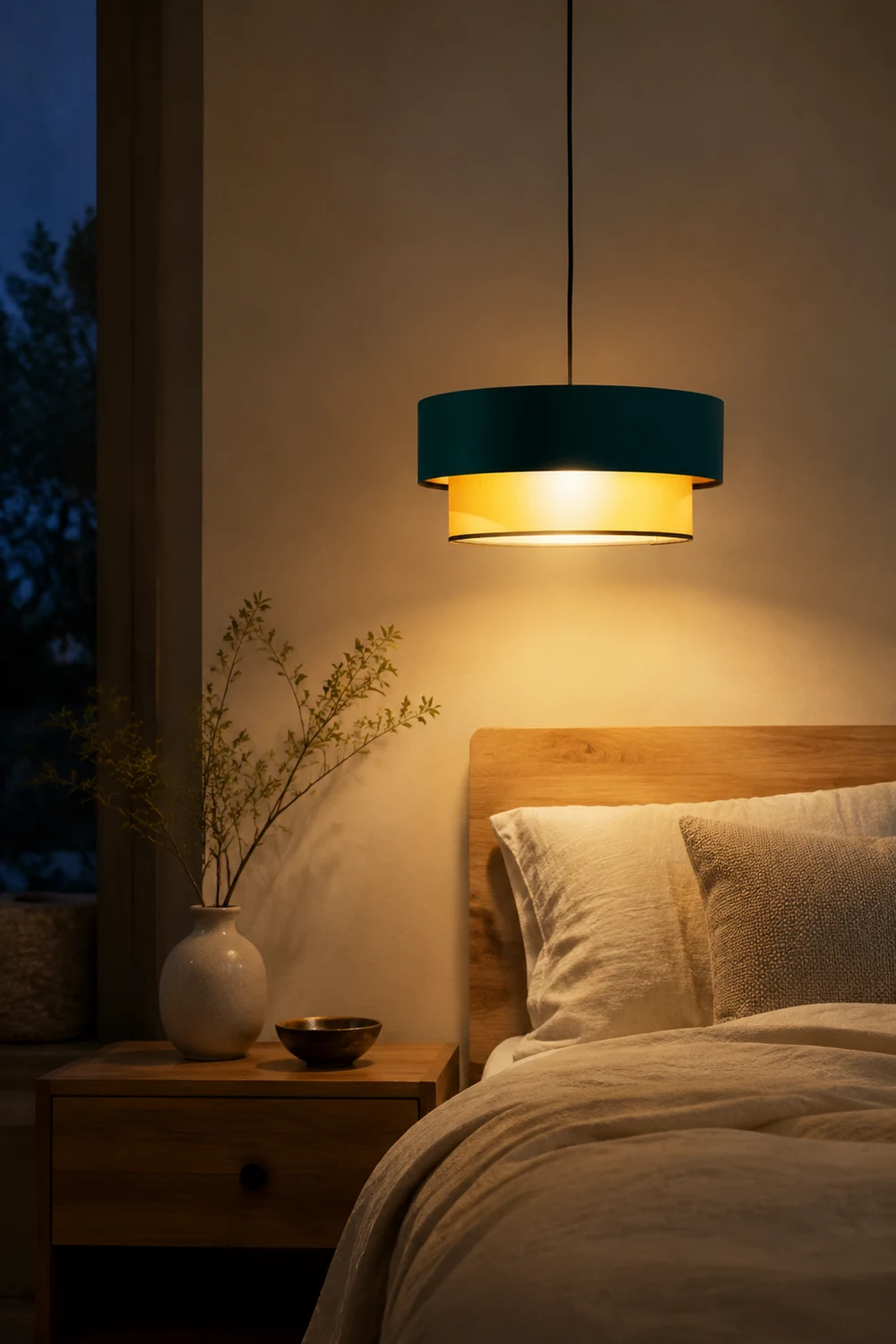Morandi Double-layer Pendant Light Bedroom, Living Room - Lumpaz