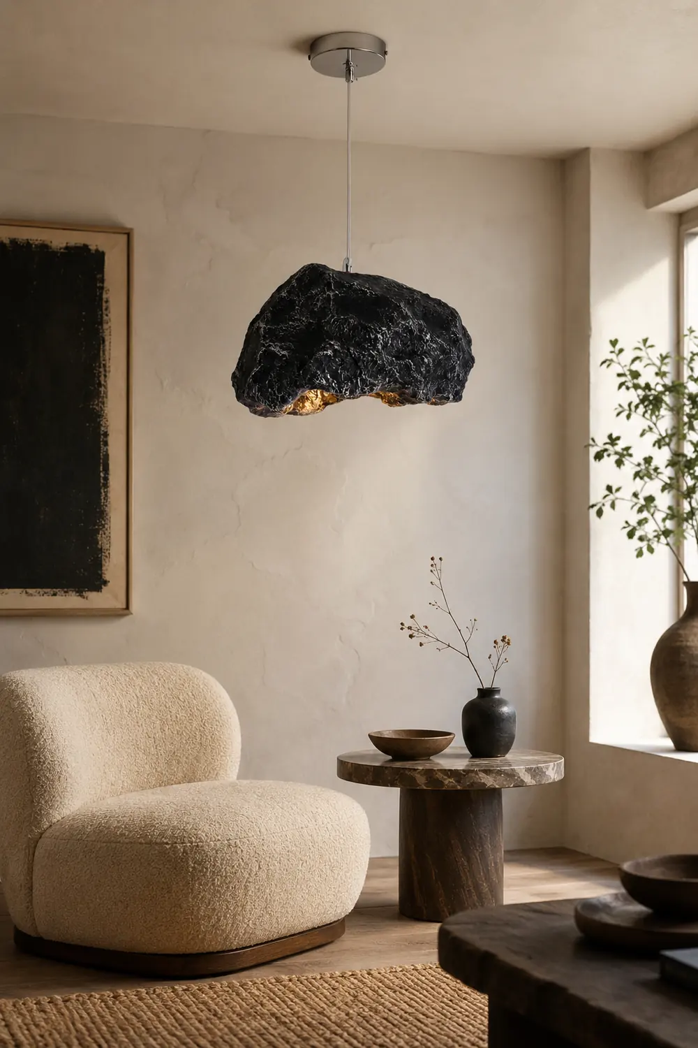 Byers Wabi Sabi Irregular Shape Pendant Light 4 Color Living Room - Lumpaz