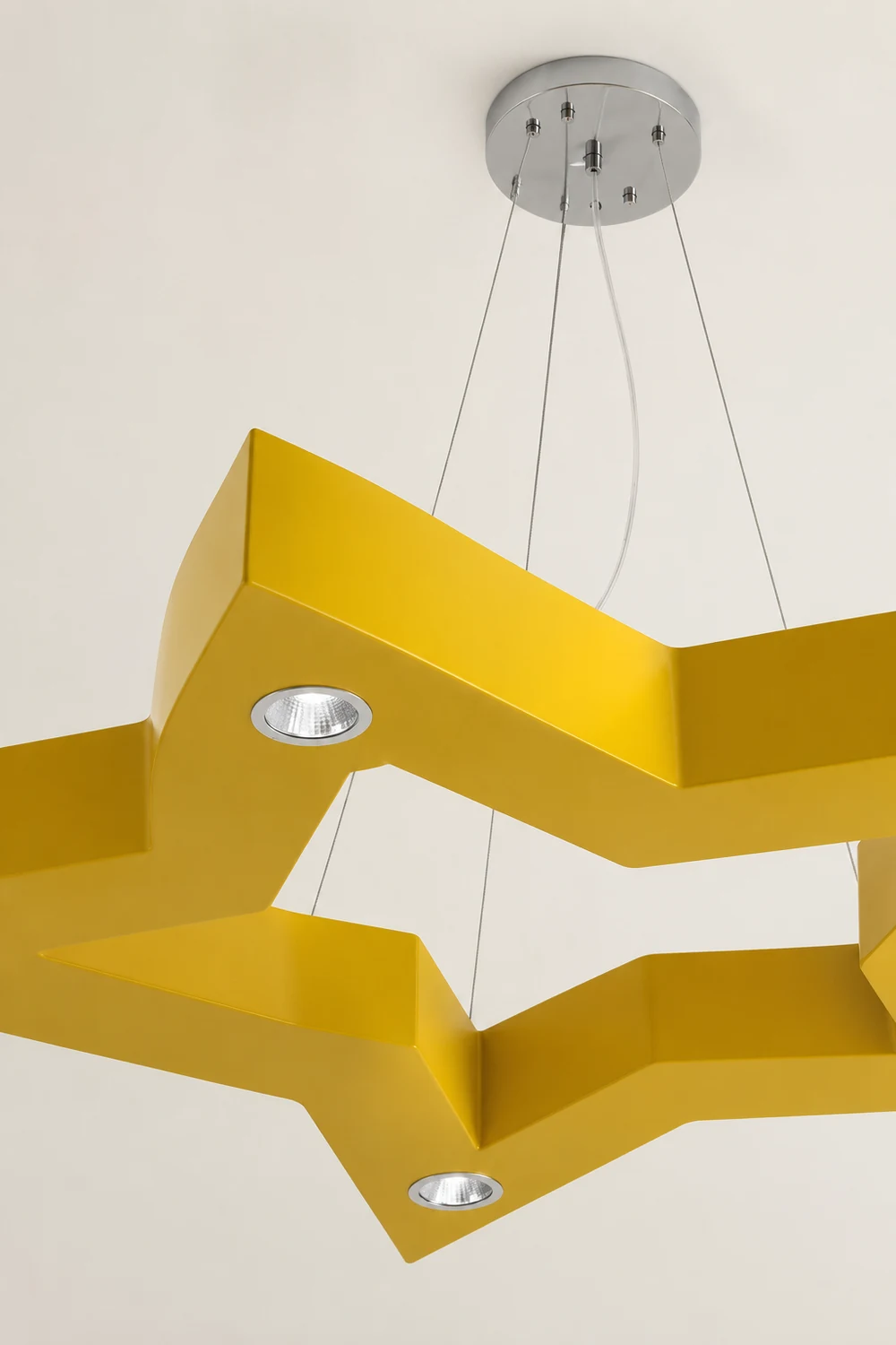 Minori Five-Pointed Star Colorful Metal Kids Pendant Light - Lumpaz