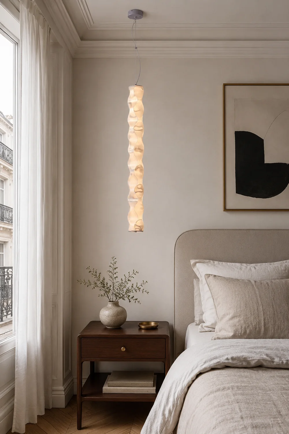Nazifa Unique Modern Strip Pendant Light, Dining Room/Bedside - Lumpaz