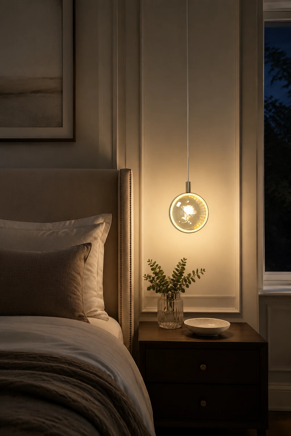 Kady Modern LED Pendant Light Crystal/Metal Living Room/Bedroom - Lumpaz