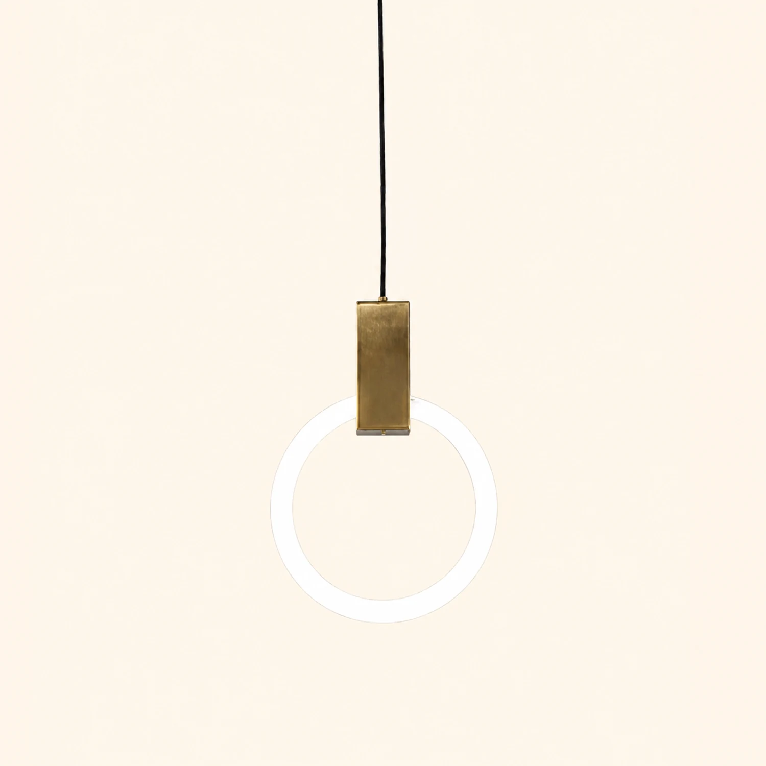 Cooley Modern Nordic Globe/Ring Metal/Glass Pendant Light, Gold - Lumpaz