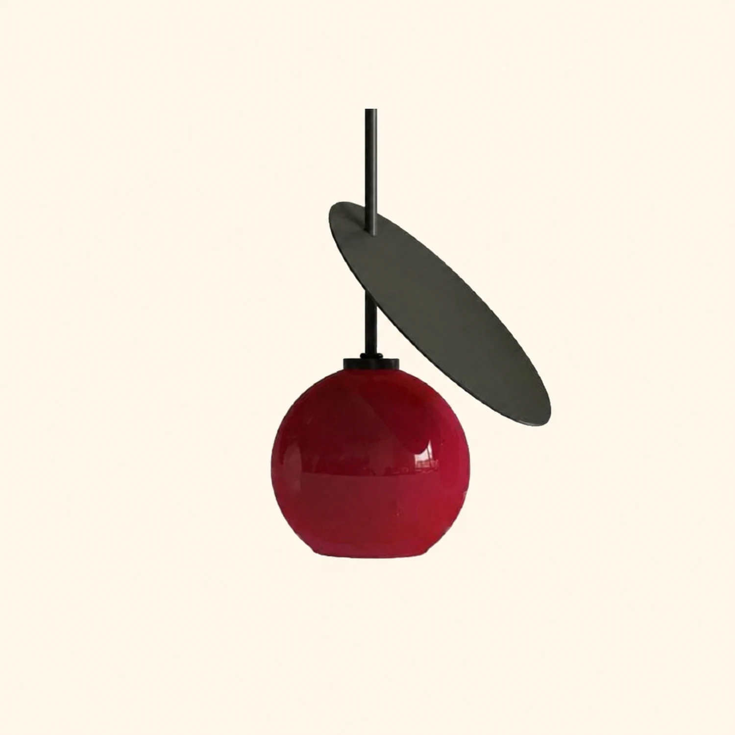 Valentina Cherry Pendant Light, Metal & Glass, 3 Color - Lumpaz