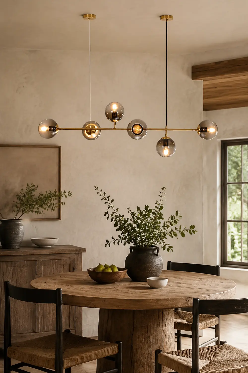 Valentina Modern Bubble Metal/Glass Pendant Light, Gold - Lumpaz