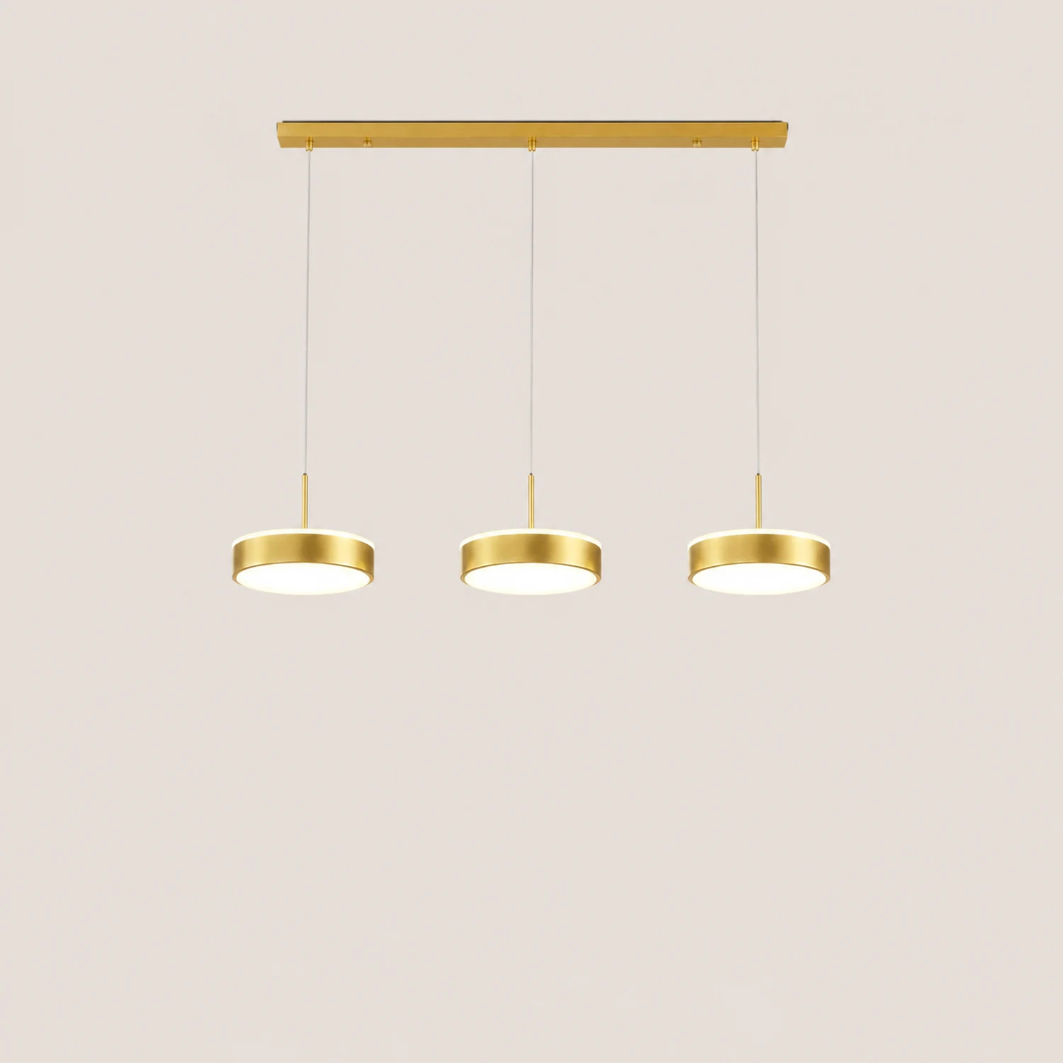 Raheel Pendant Light Cluster Metal/Acrylic, Black/Gold, Bar - Lumpaz