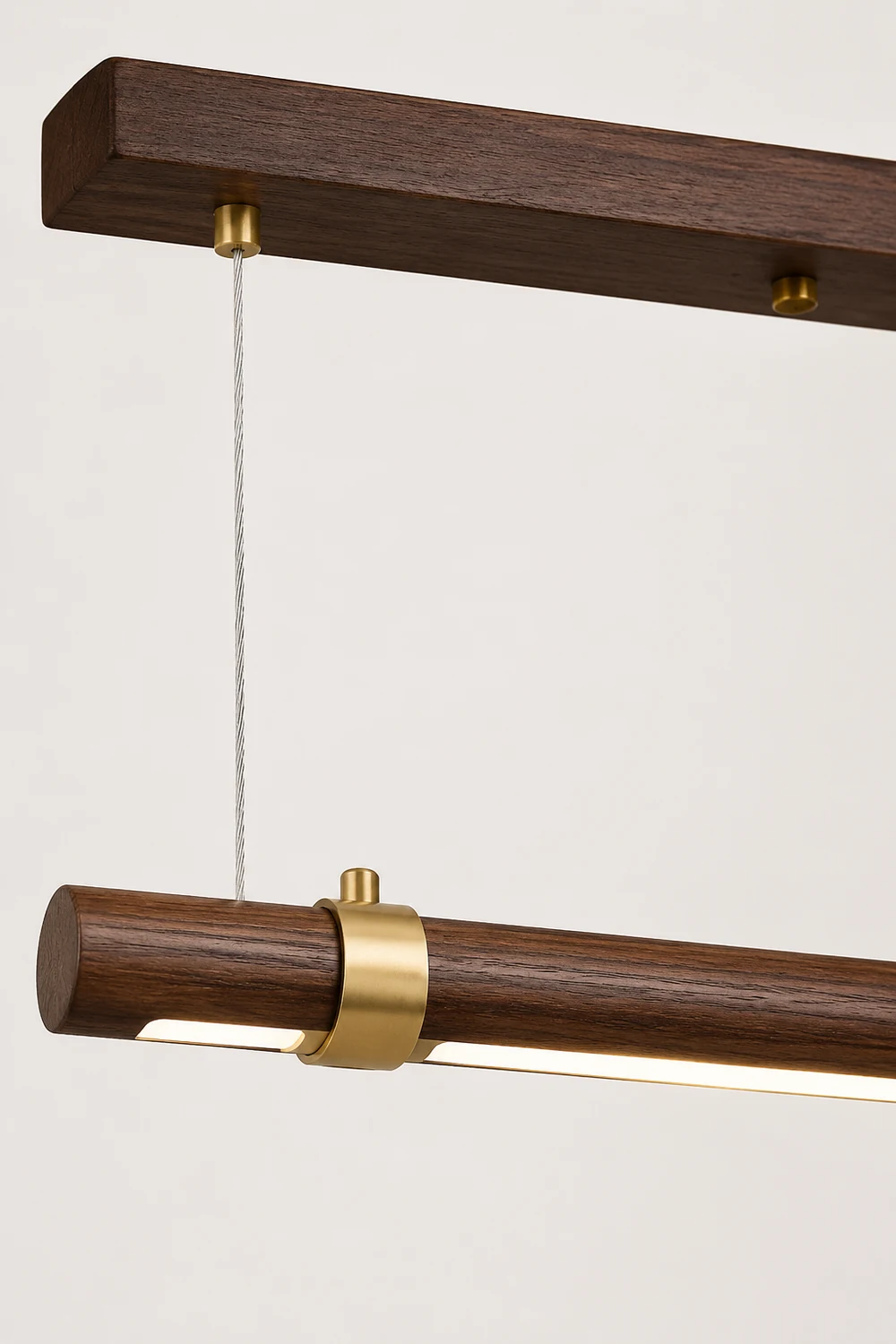 Ozawa Modern Minimalist Pendant Light, Metal Water Transfer Wood - Lumpaz