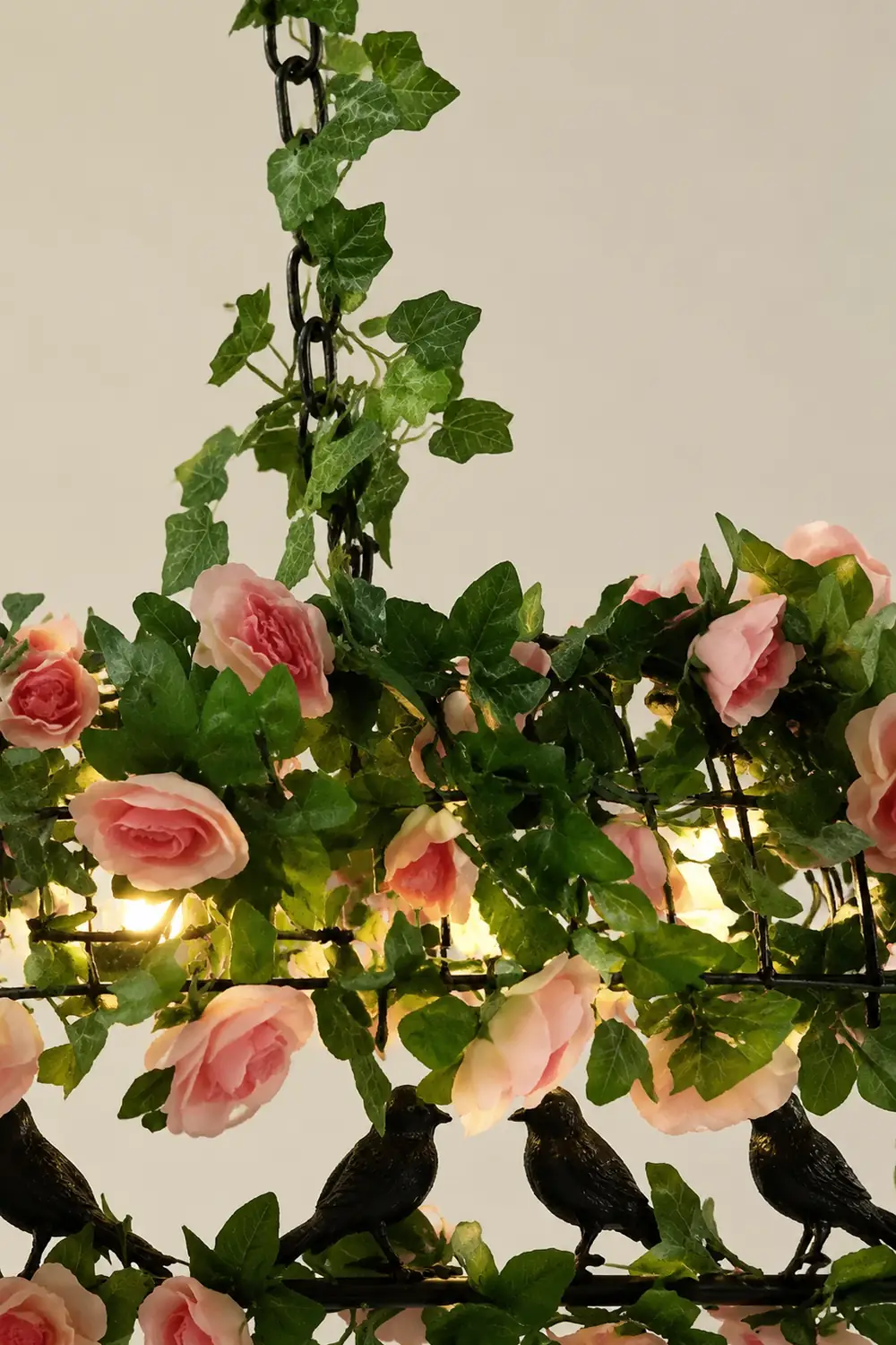 Alessio Vintage Rustic Flourishing Blossom Metal Pendant Light - Lumpaz