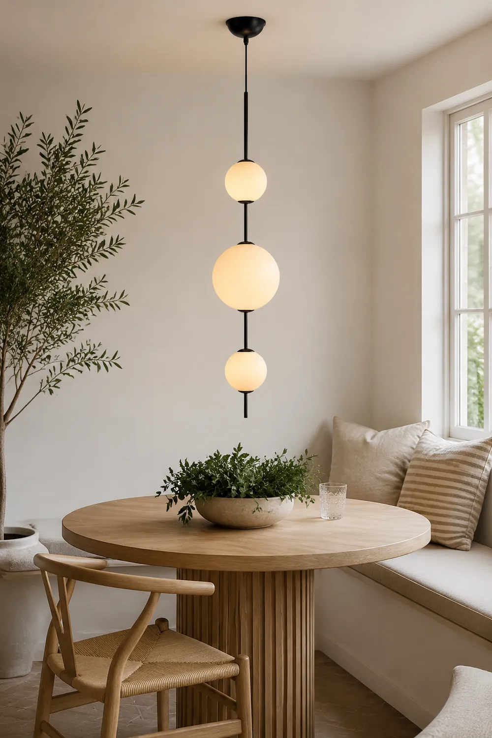 Valentina Creative Ball Pendant Light, Metal & Glass, 3 Styles - Lumpaz