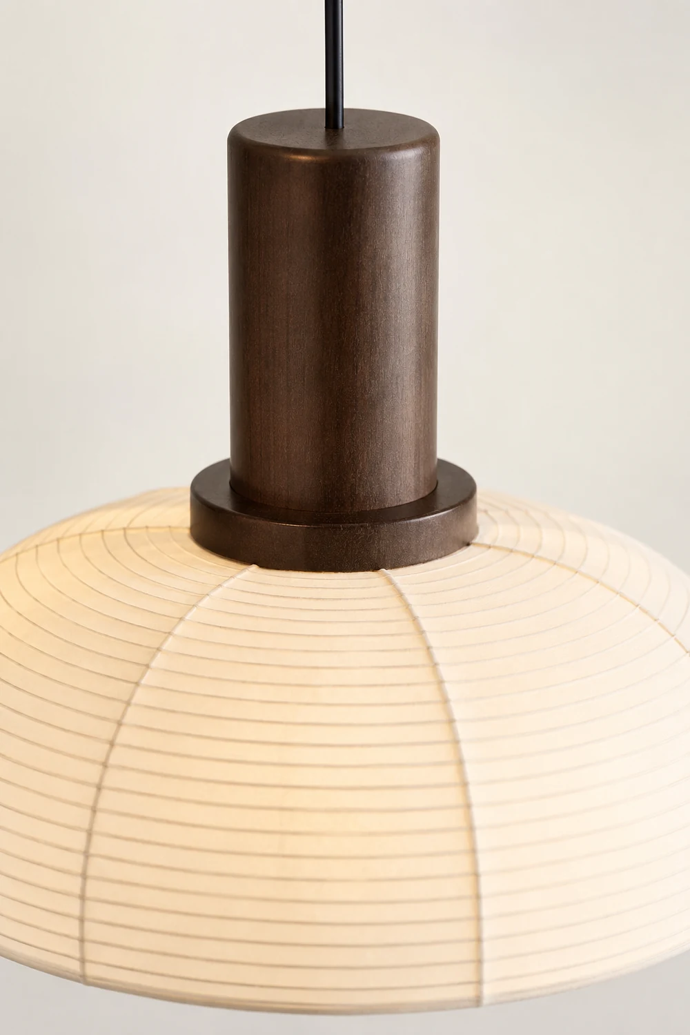 Ozawa Retro Fabric & Metal Pendant Light, 2 Style - Lumpaz
