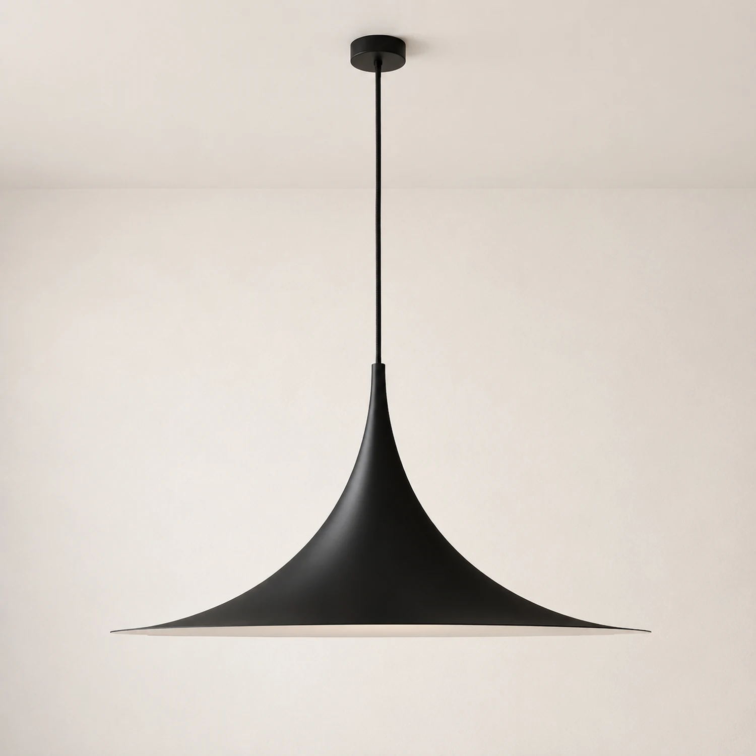 Cairns Mordern Pendant Light, Metal Black/White Dinning Room - Lumpaz
